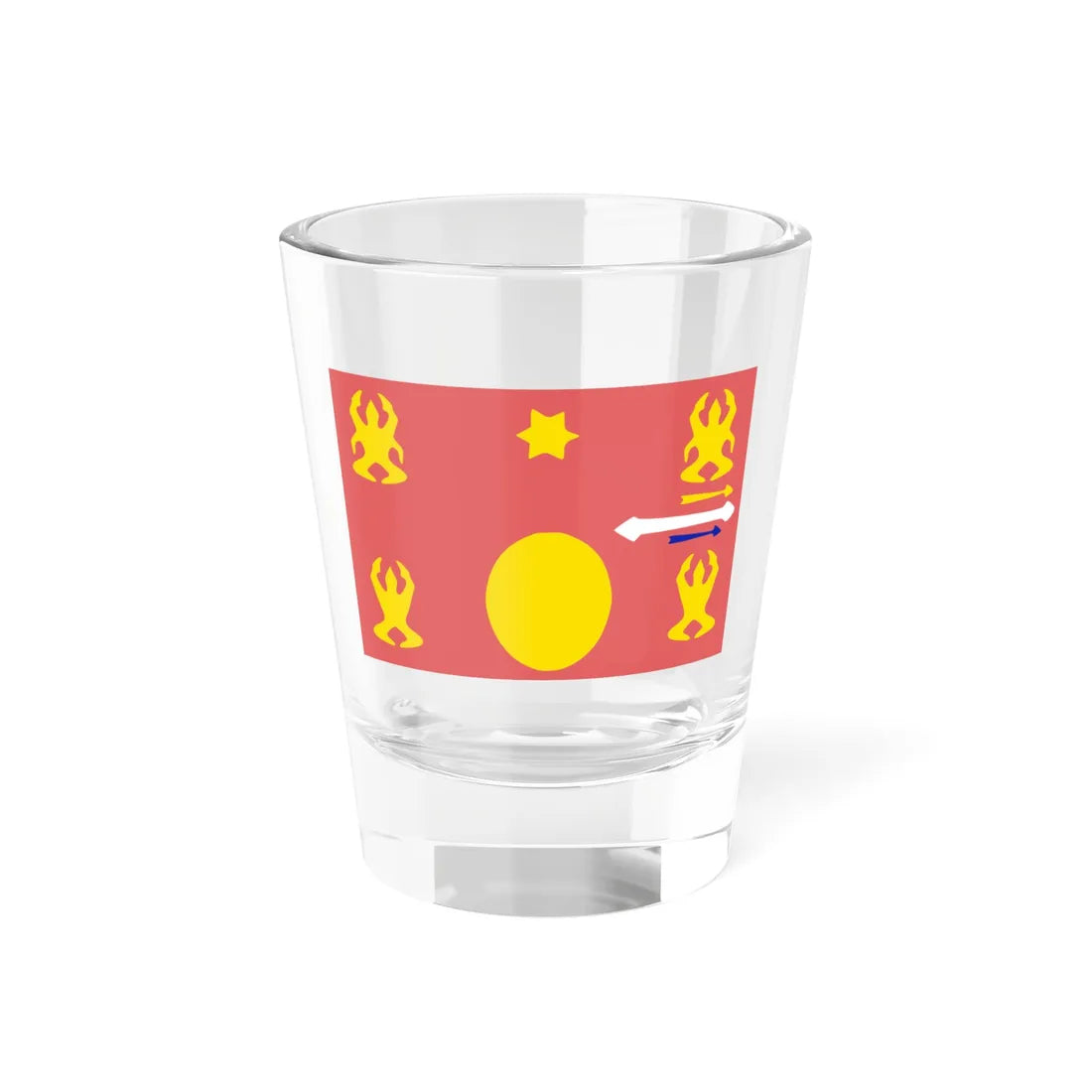 Hmong flag (China) Shot Glass 1.5oz - Go Mug Yourself