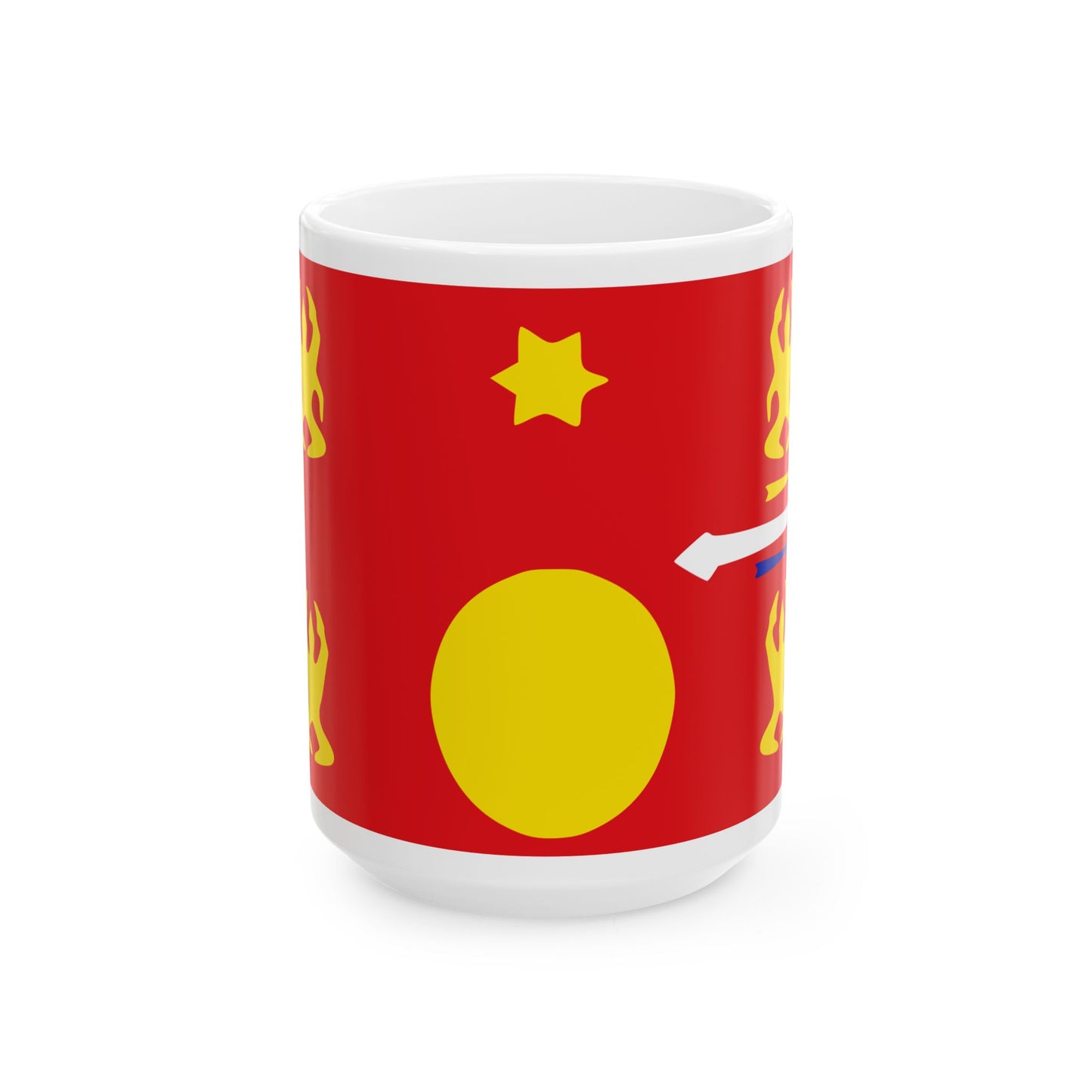Hmong flag (China) White Coffee Mug-15oz-Go Mug Yourself