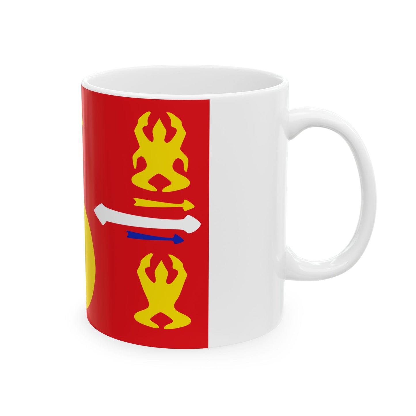 Hmong flag (China) White Coffee Mug-Go Mug Yourself
