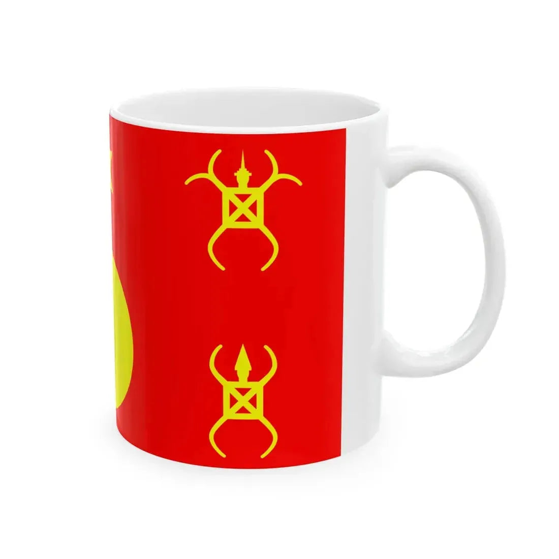 Hmong Flag UNPO (Laos) White Coffee Mug - Go Mug Yourself