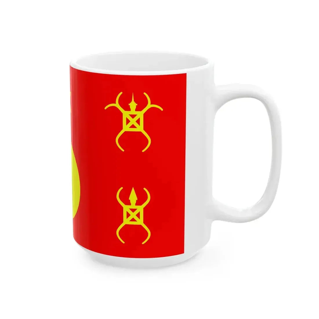 Hmong Flag UNPO (Laos) White Coffee Mug - Go Mug Yourself