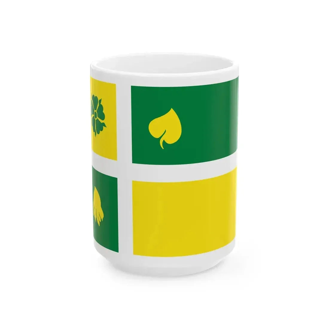Hof van Twente vlag (Netherlands) White Coffee Mug 15oz - Go Mug Yourself