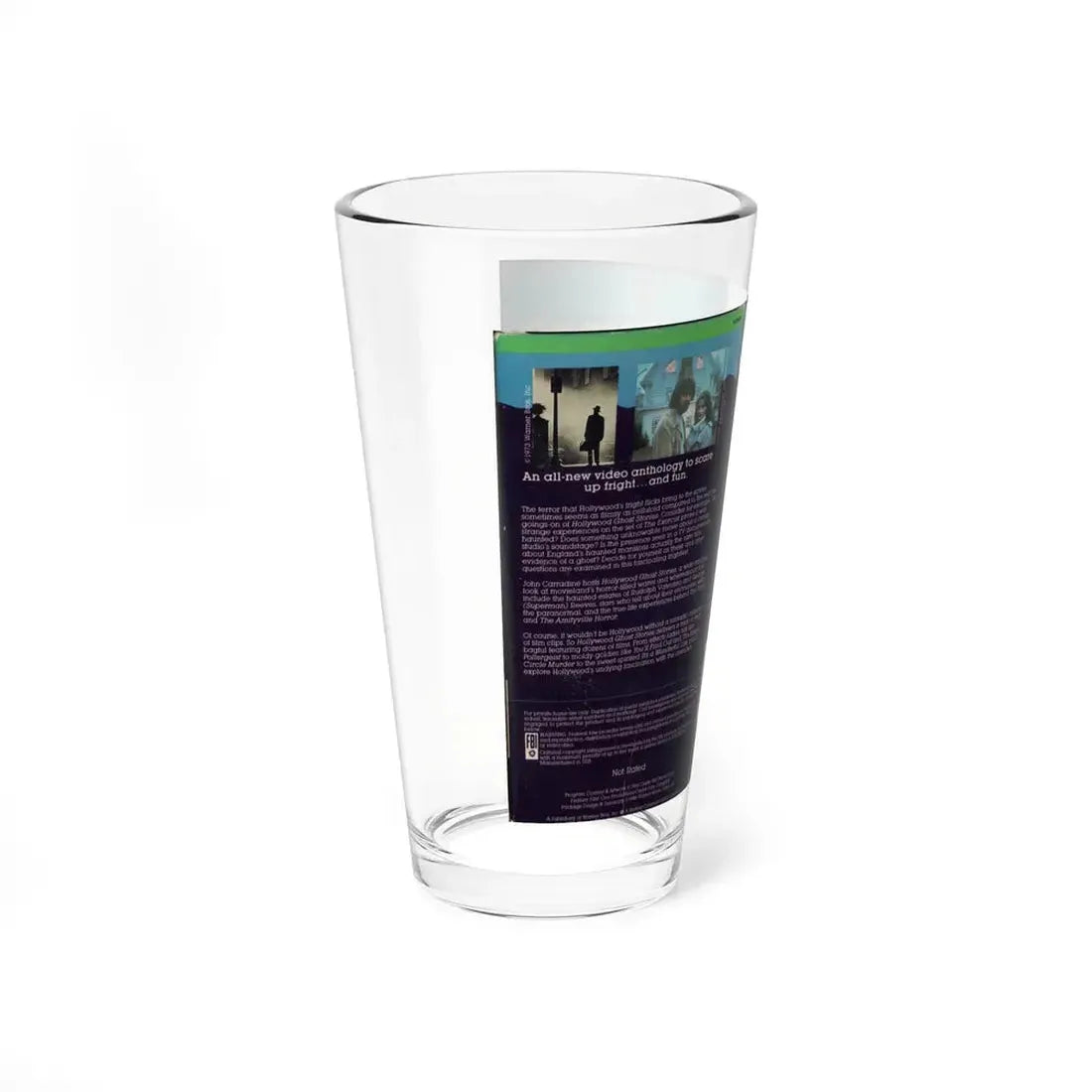HOLLYWOOD GHOST STORIES (VHS COVER) Pint Glass 16oz - Go Mug Yourself