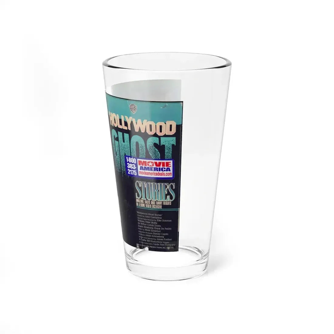 HOLLYWOOD GHOST STORIES (VHS COVER) Pint Glass 16oz - Go Mug Yourself