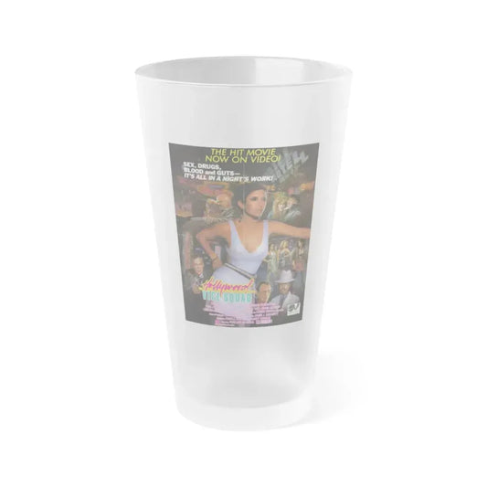 HOLLYWOOD VICE SQUAD (2) 1986 Movie Poster - Frosted Pint Glass 16oz 16oz Frosted - Go Mug Yourself