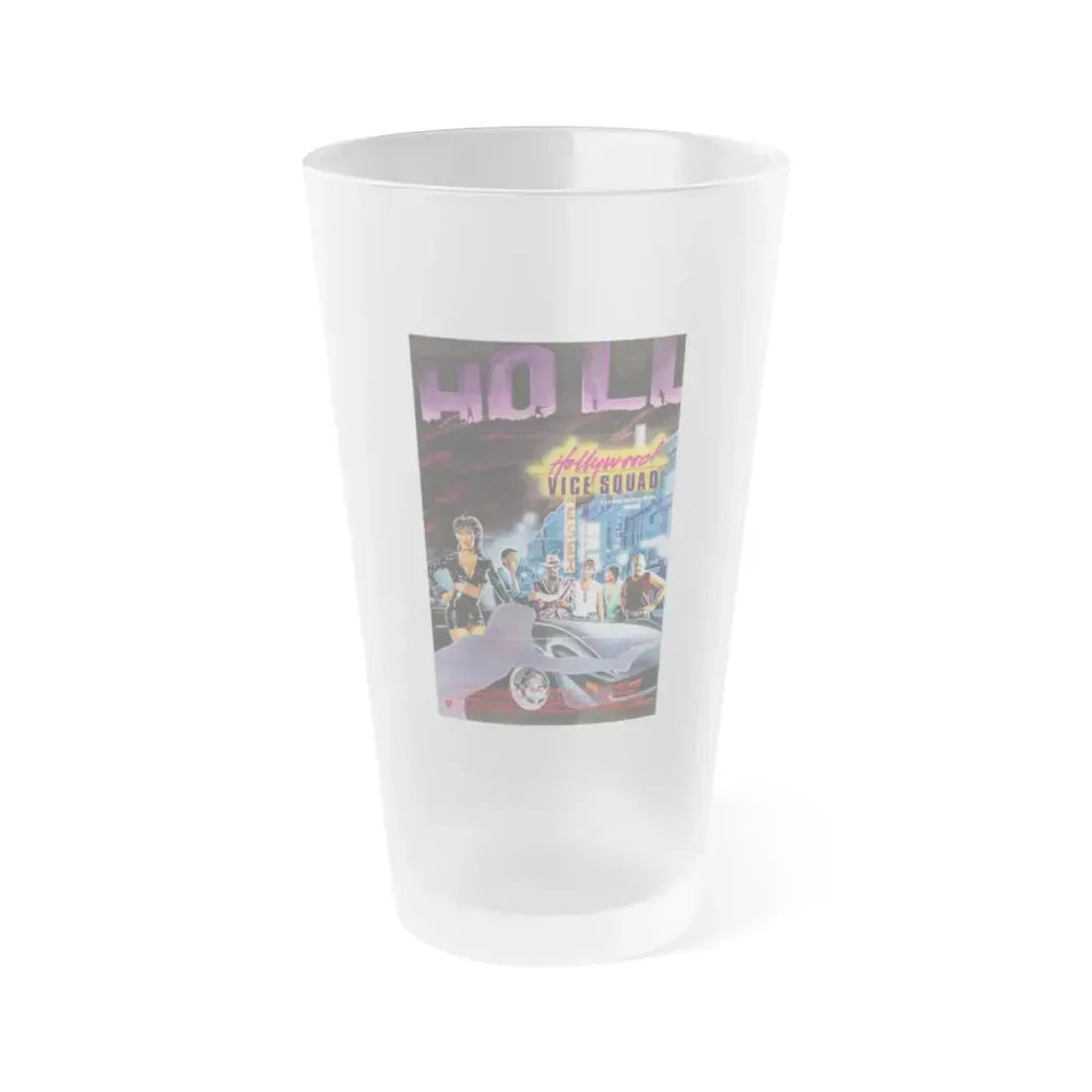 HOLLYWOOD VICE SQUAD (3) 1986 Movie Poster - Frosted Pint Glass 16oz 16oz Frosted - Go Mug Yourself