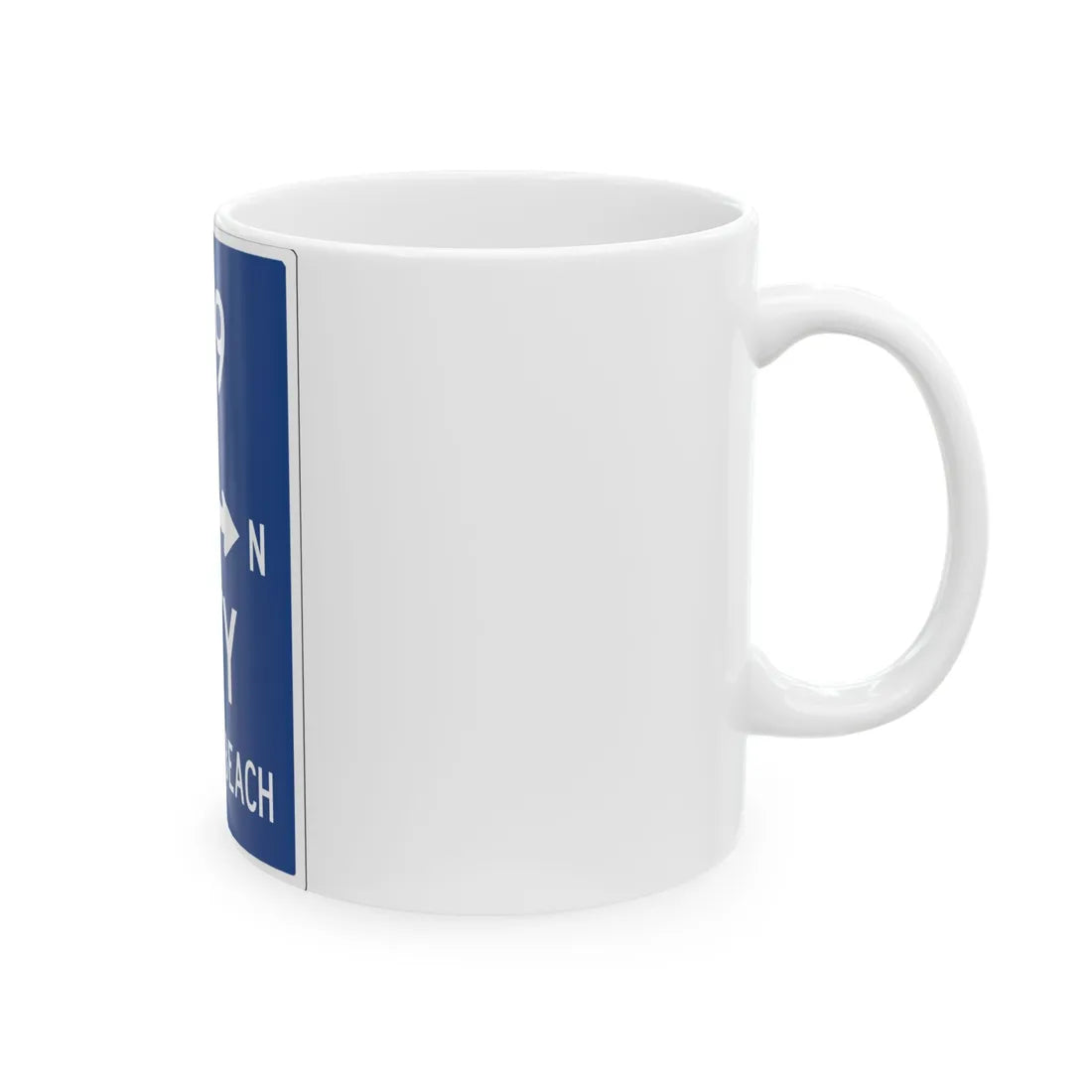Holmes Beach City Route 789 (Florida) (Road Sign) White Coffee Mug - Go Mug Yourself