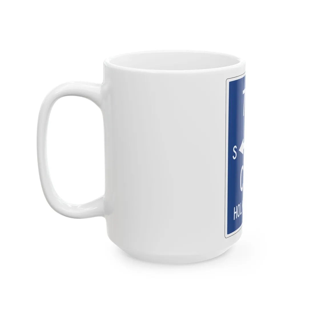 Holmes Beach City Route 789 (Florida) (Road Sign) White Coffee Mug - Go Mug Yourself
