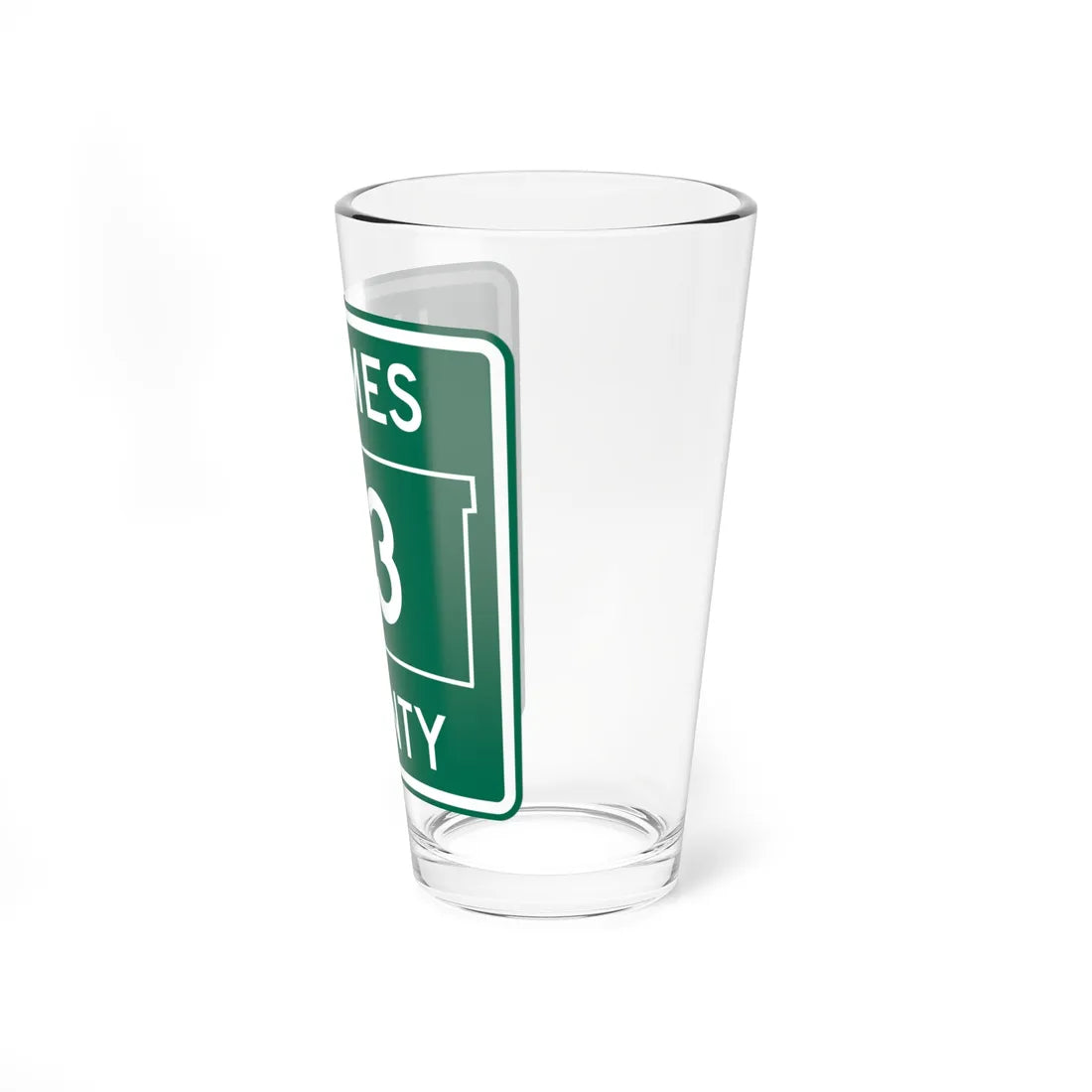 Holmes County Route 53 OH (Ohio) (Road Sign) Pint Glass 16oz - Go Mug Yourself