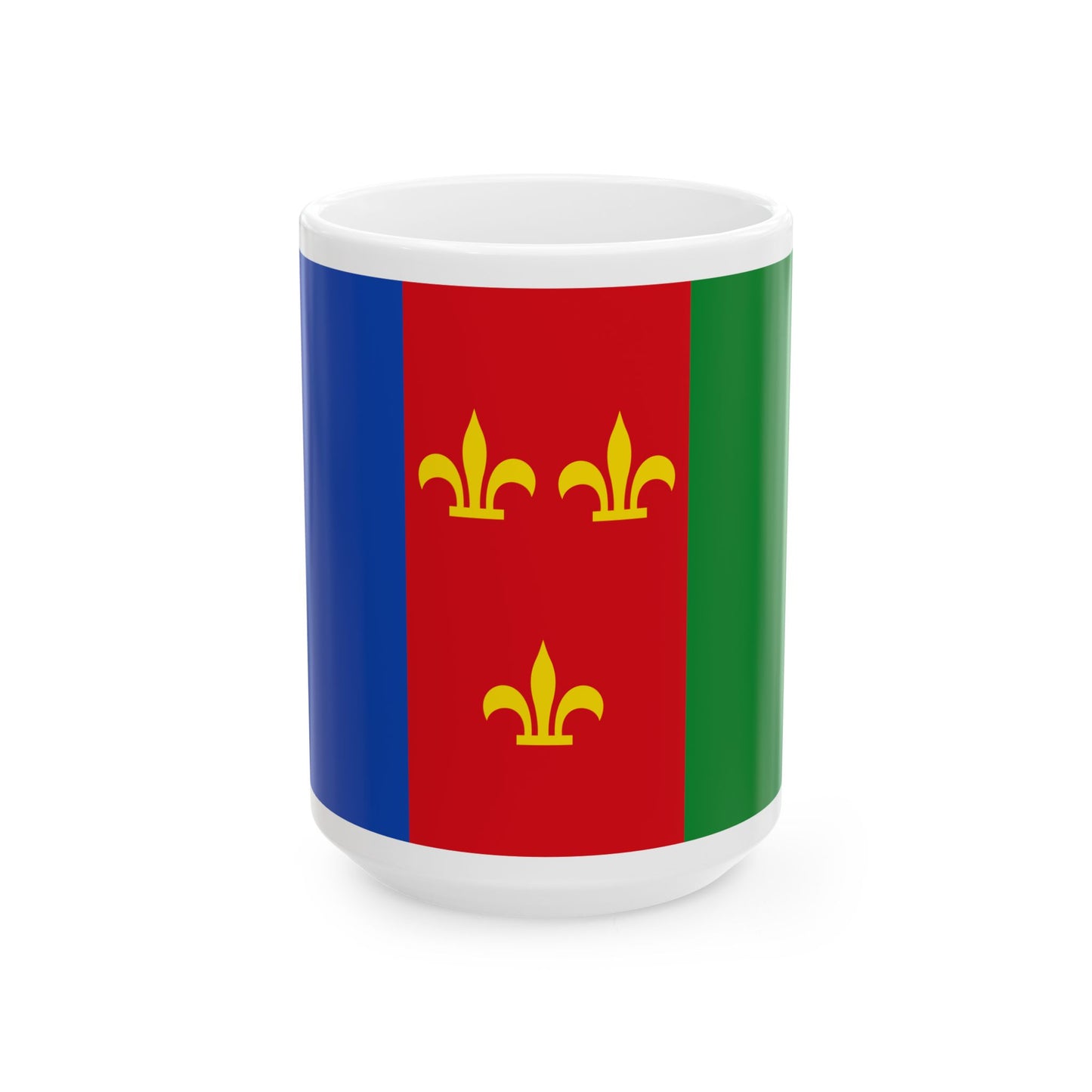 Holsbeek vlag (Belgium) White Coffee Mug-15oz-Go Mug Yourself