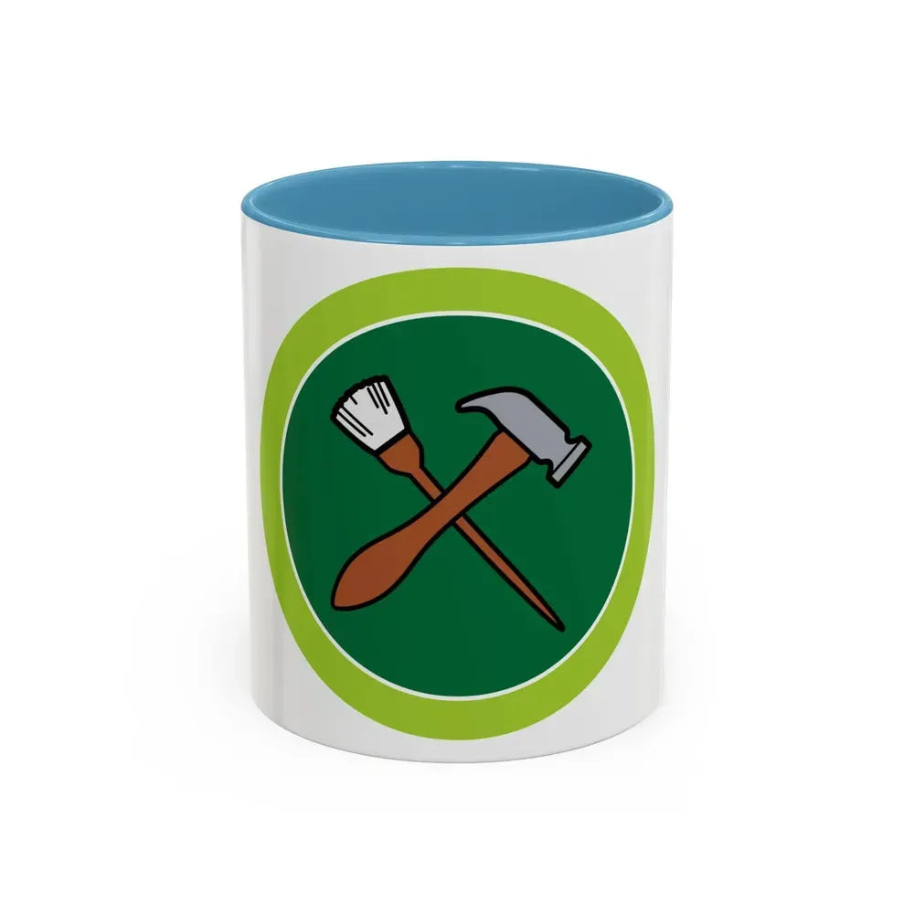 Home Repairs (Boy Scout Merit Badge) Accent Coffee Mug 11oz Light Blue - Go Mug Yourself