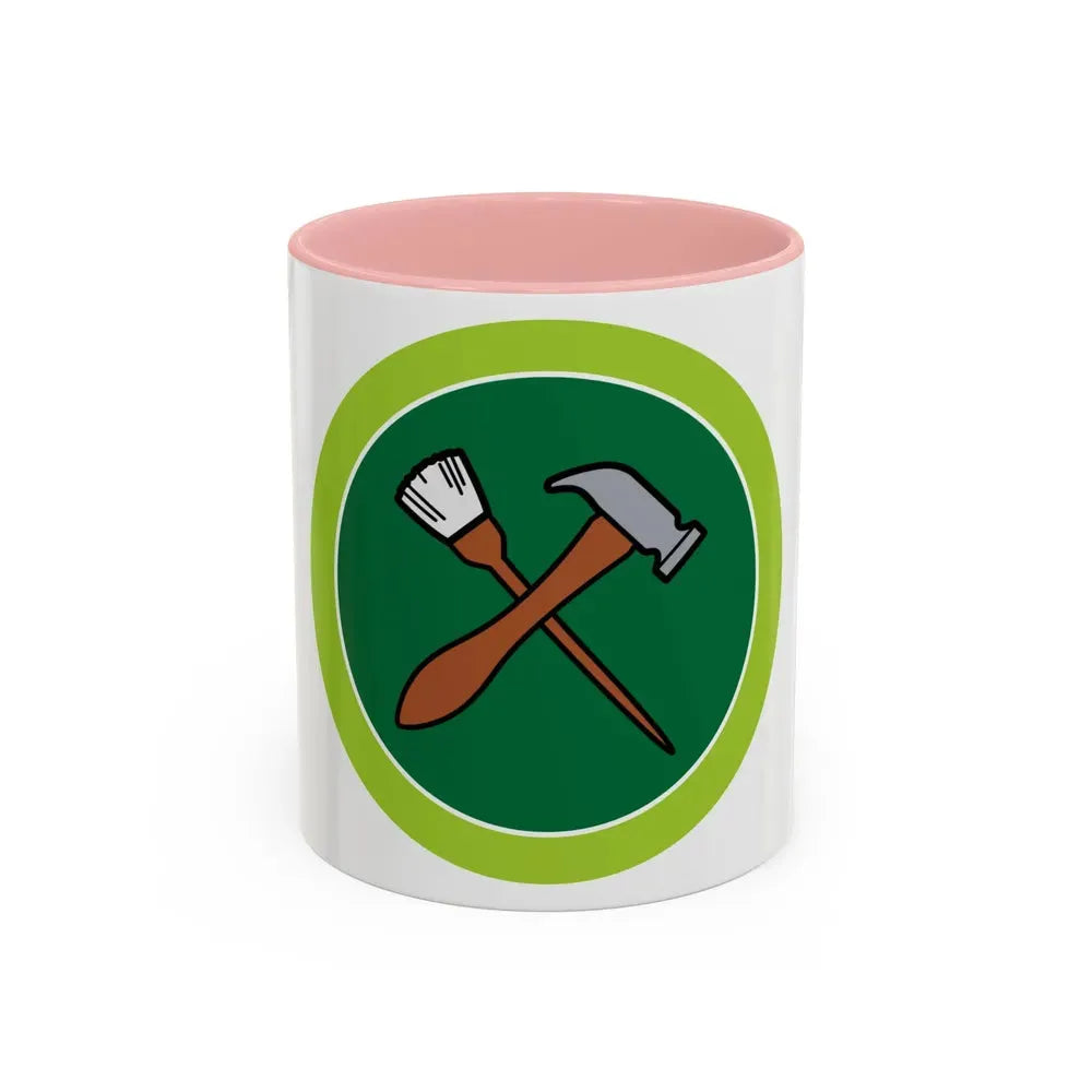 Home Repairs (Boy Scout Merit Badge) Accent Coffee Mug 11oz Pink - Go Mug Yourself