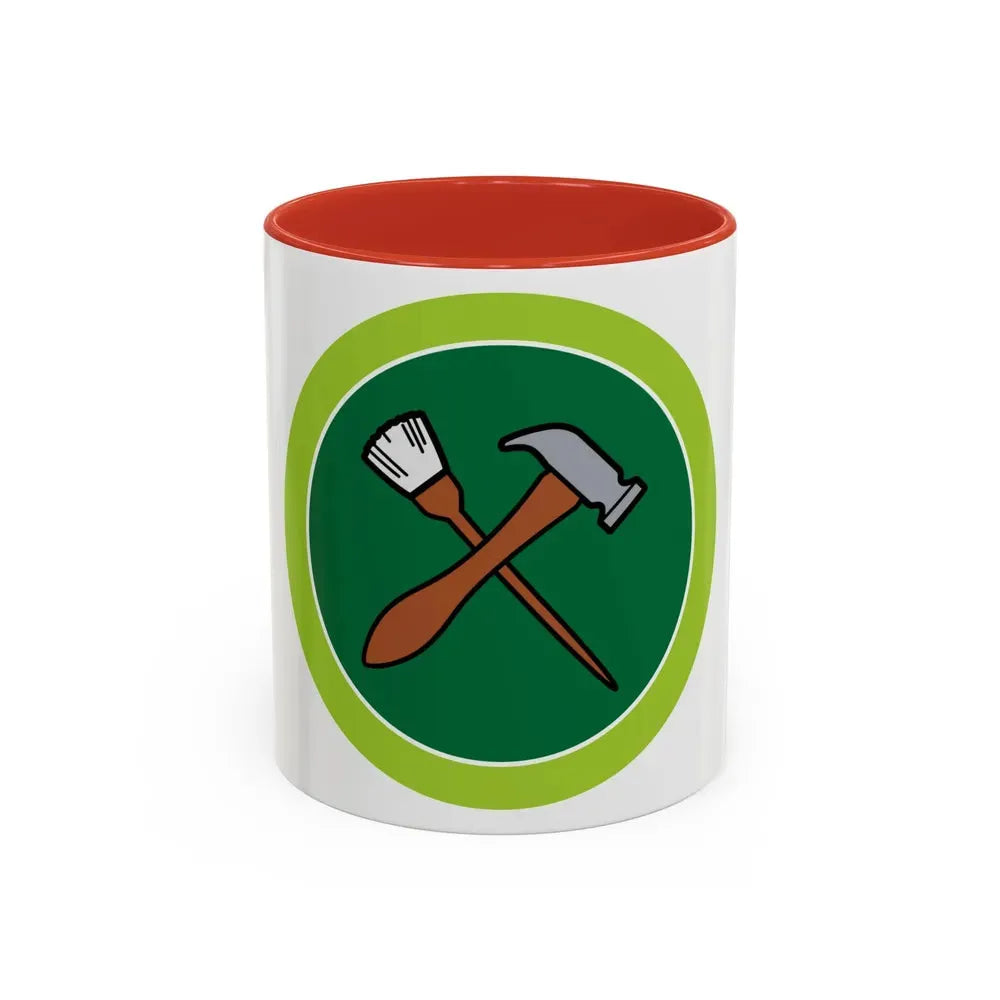 Home Repairs (Boy Scout Merit Badge) Accent Coffee Mug 11oz Red - Go Mug Yourself