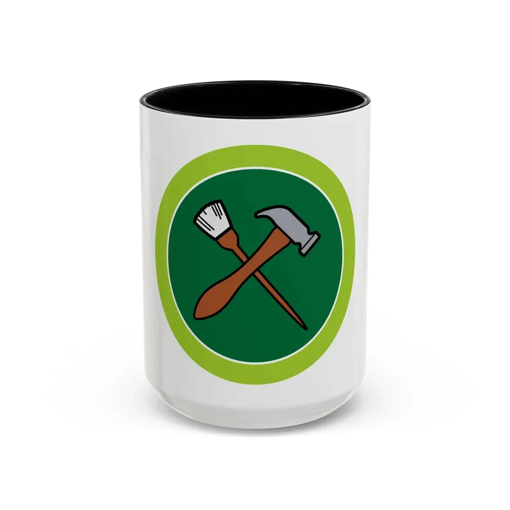 Home Repairs (Boy Scout Merit Badge) Accent Coffee Mug 15oz Black - Go Mug Yourself