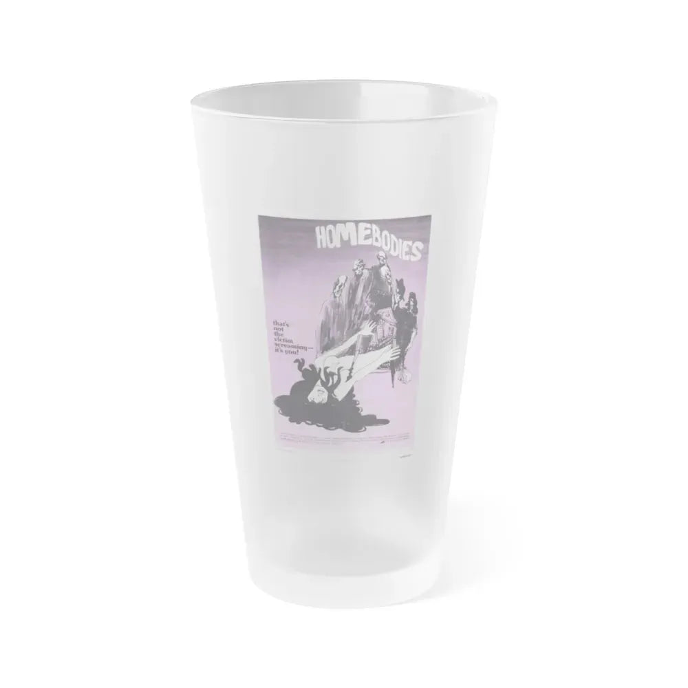 HOMEBODIES 1974 Movie Poster - Frosted Pint Glass 16oz 16oz Frosted - Go Mug Yourself