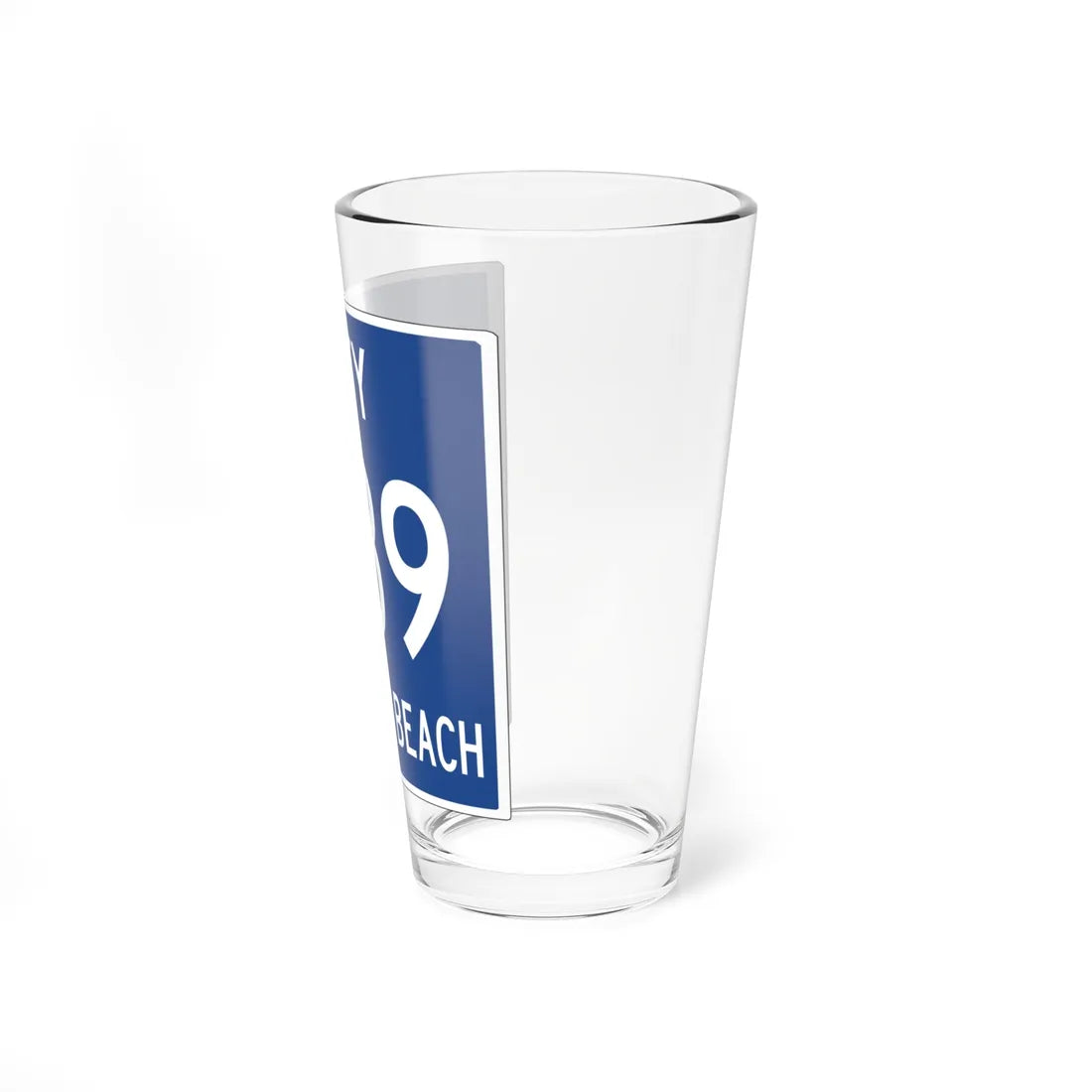 Homes beach city 789 shield (Florida) (Road Sign) Pint Glass 16oz - Go Mug Yourself