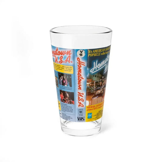 HOMETOWN USA VERSION 2 (VHS COVER) Pint Glass 16oz 16oz - Go Mug Yourself