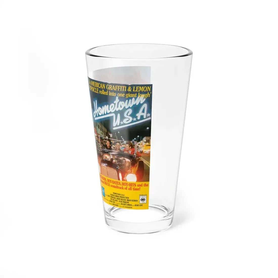 HOMETOWN USA VERSION 2 (VHS COVER) Pint Glass 16oz - Go Mug Yourself
