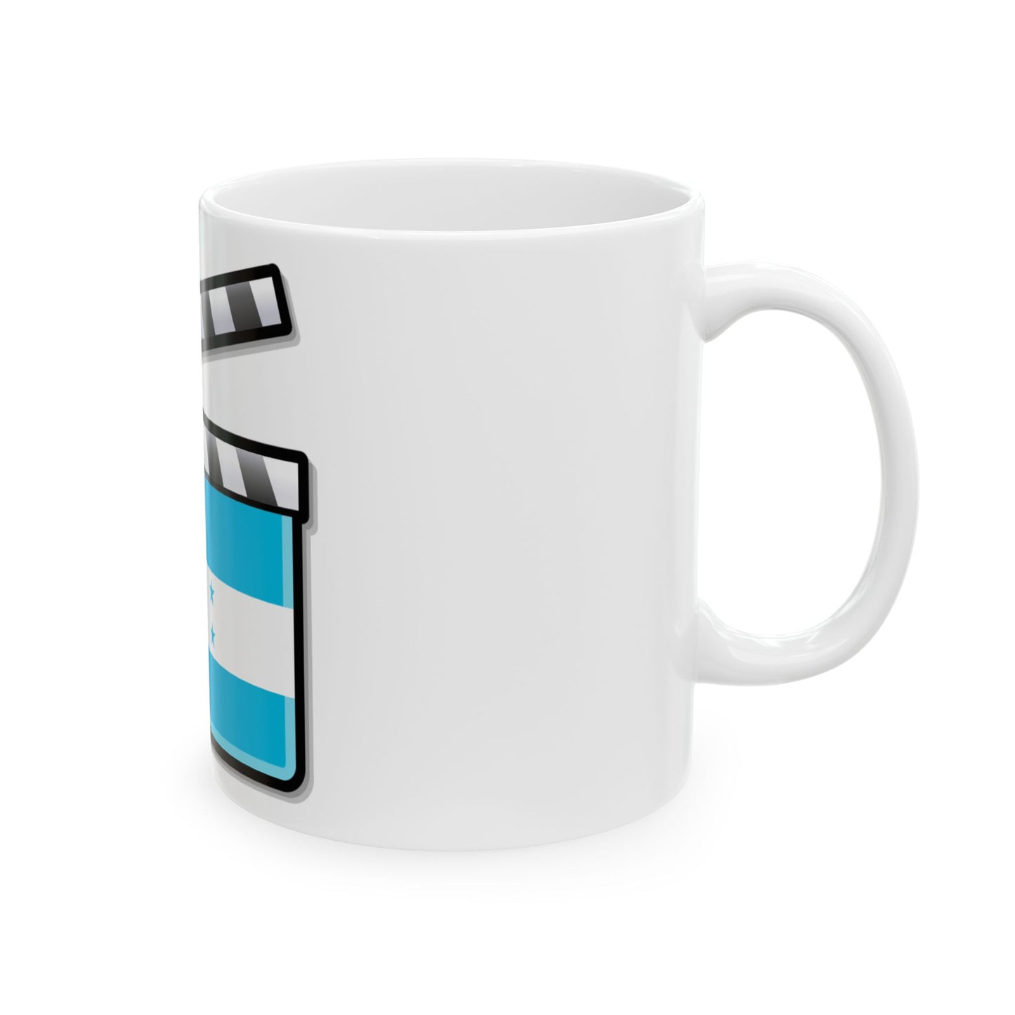 Honduras film clapperboard (Honduras) White Coffee Mug-Go Mug Yourself