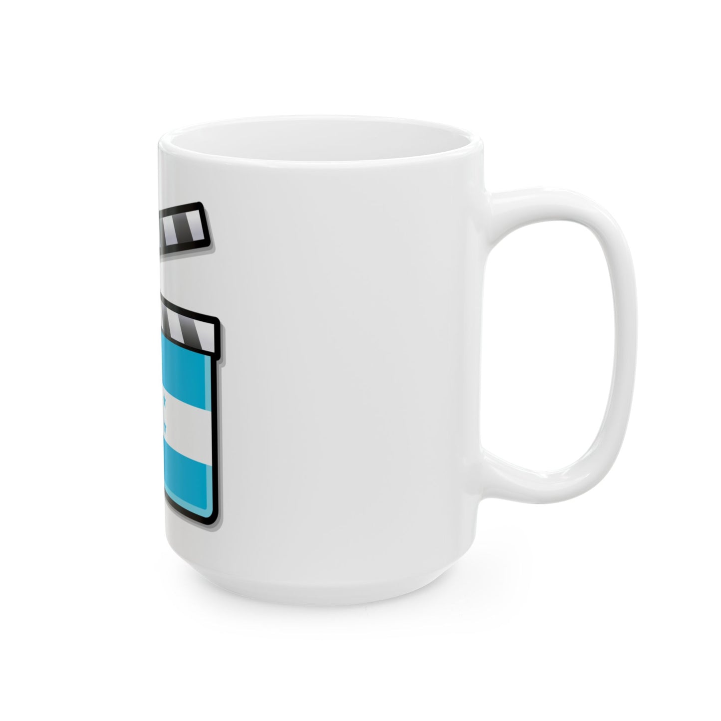Honduras film clapperboard (Honduras) White Coffee Mug-Go Mug Yourself