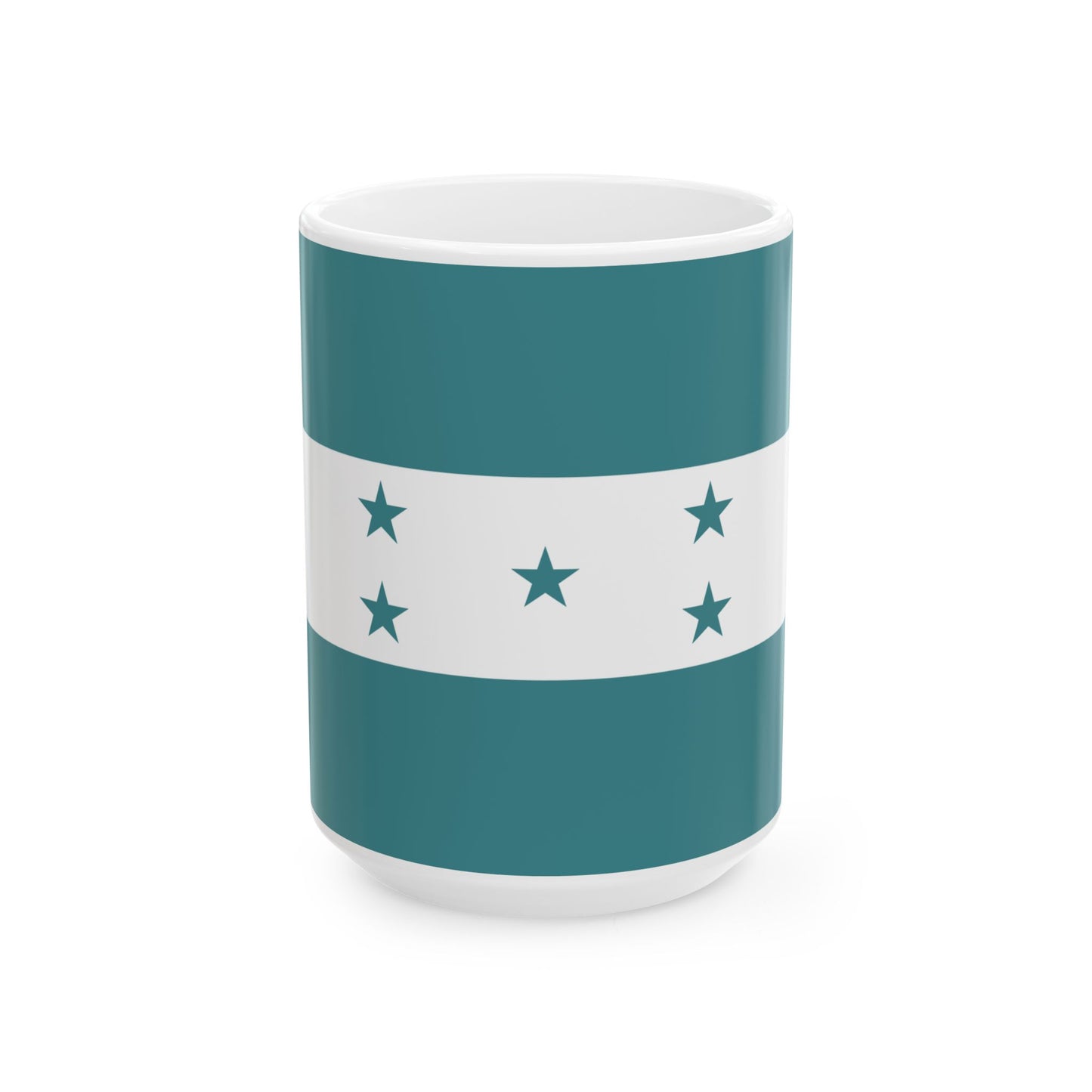 Honduras flag (Honduras) White Coffee Mug-15oz-Go Mug Yourself
