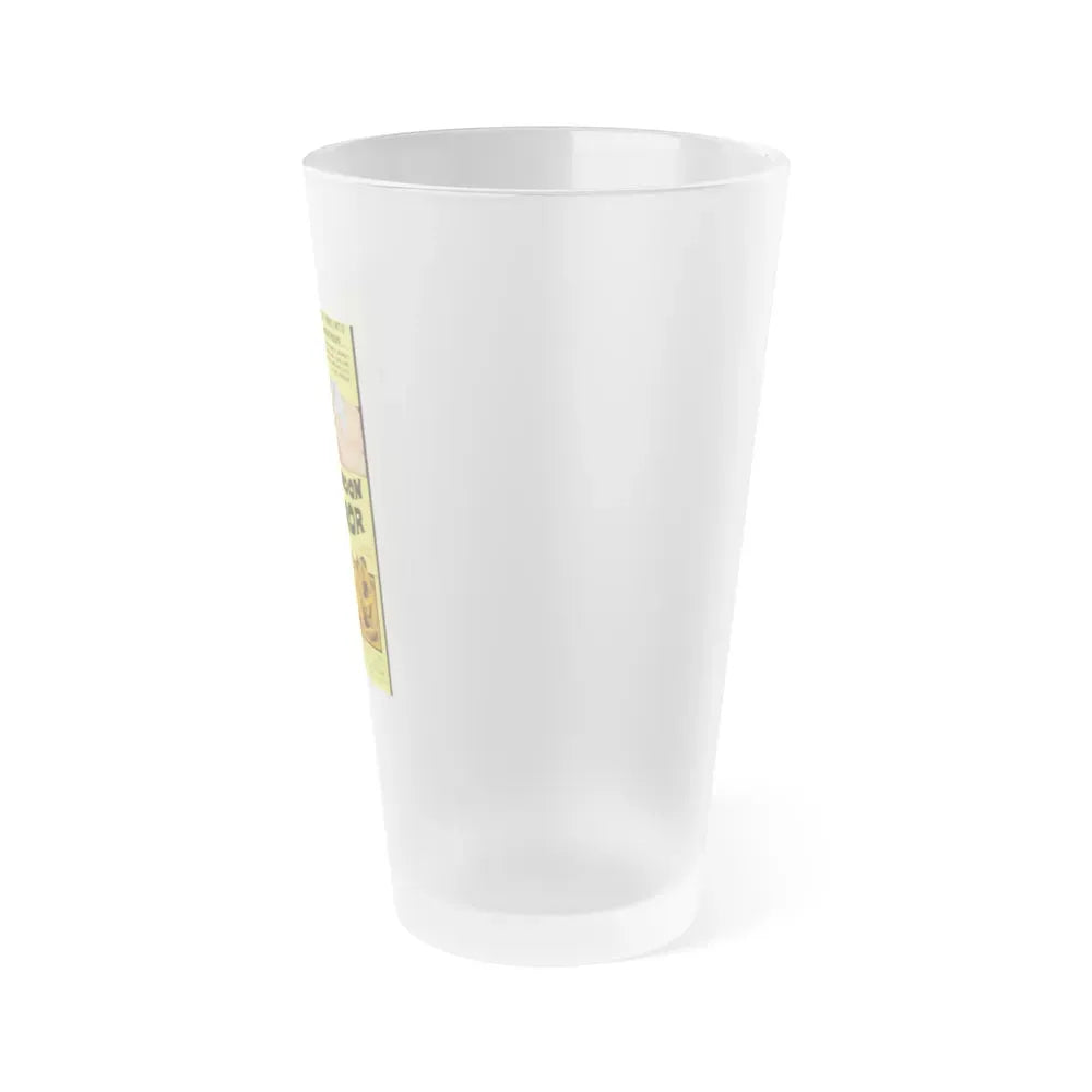 HONEYMOON OF HORROR 1964 Movie Poster - Frosted Pint Glass 16oz - Go Mug Yourself