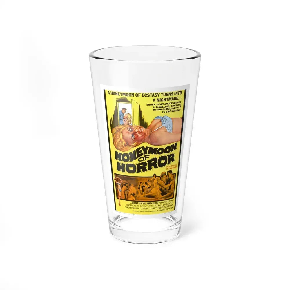 HONEYMOON OF HORROR 1964 Movie Poster - Pint Glass 16oz 16oz - Go Mug Yourself