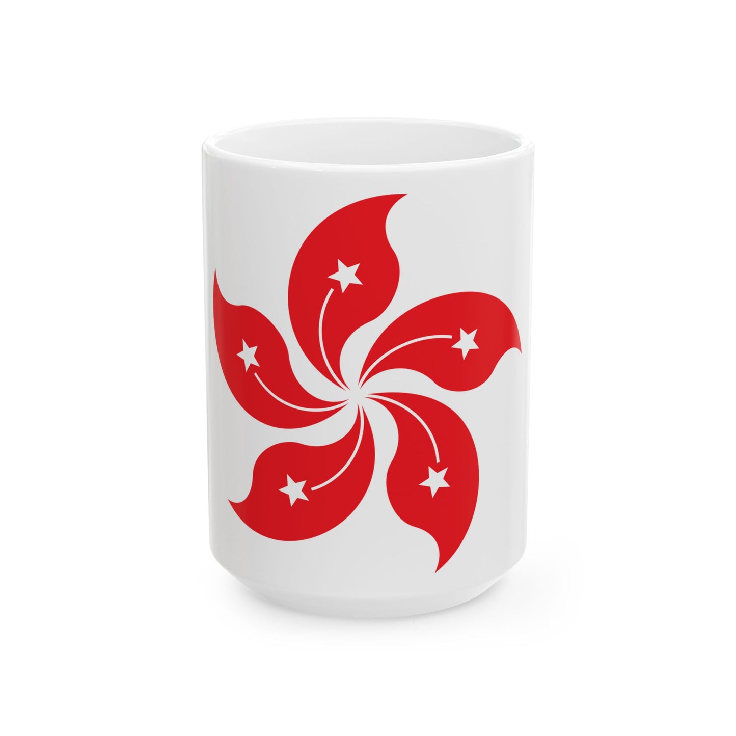 Hong Kong bauhinia (China) White Coffee Mug-15oz-Go Mug Yourself
