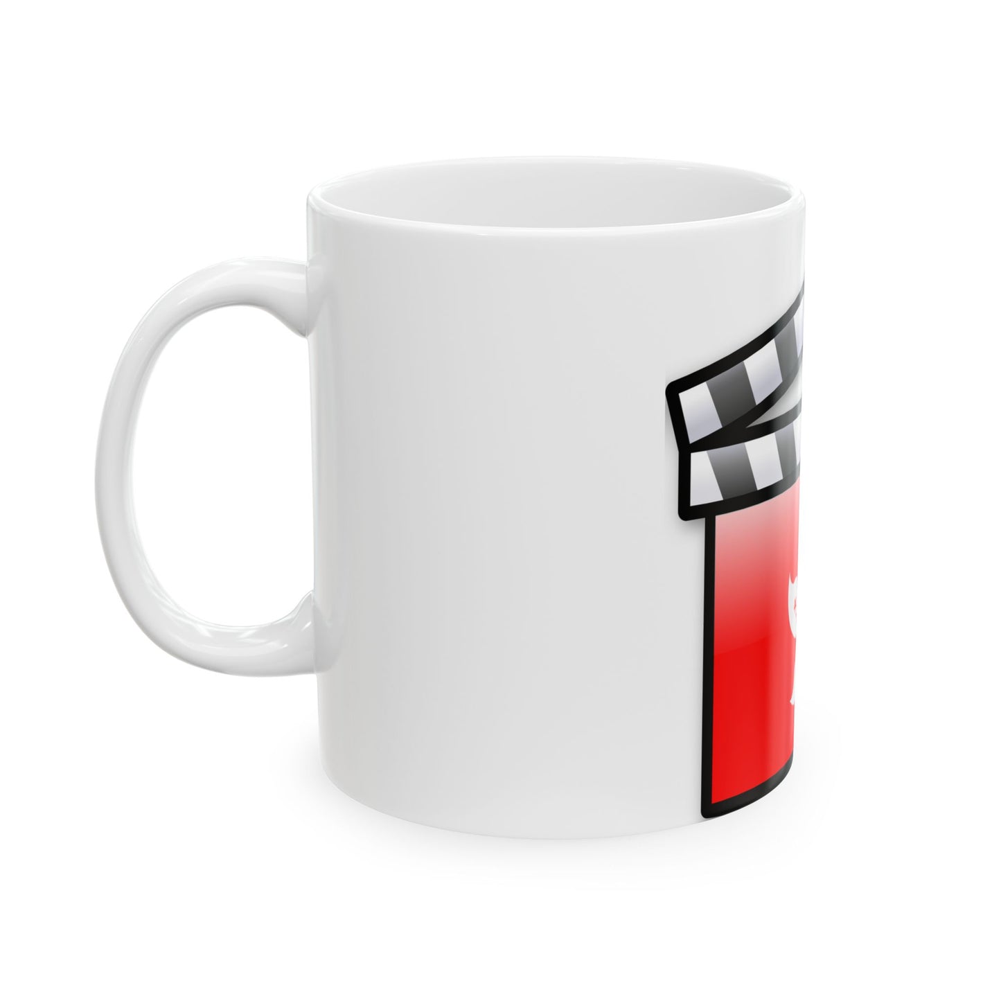 Hong Kong film clapperboard (China) White Coffee Mug-Go Mug Yourself