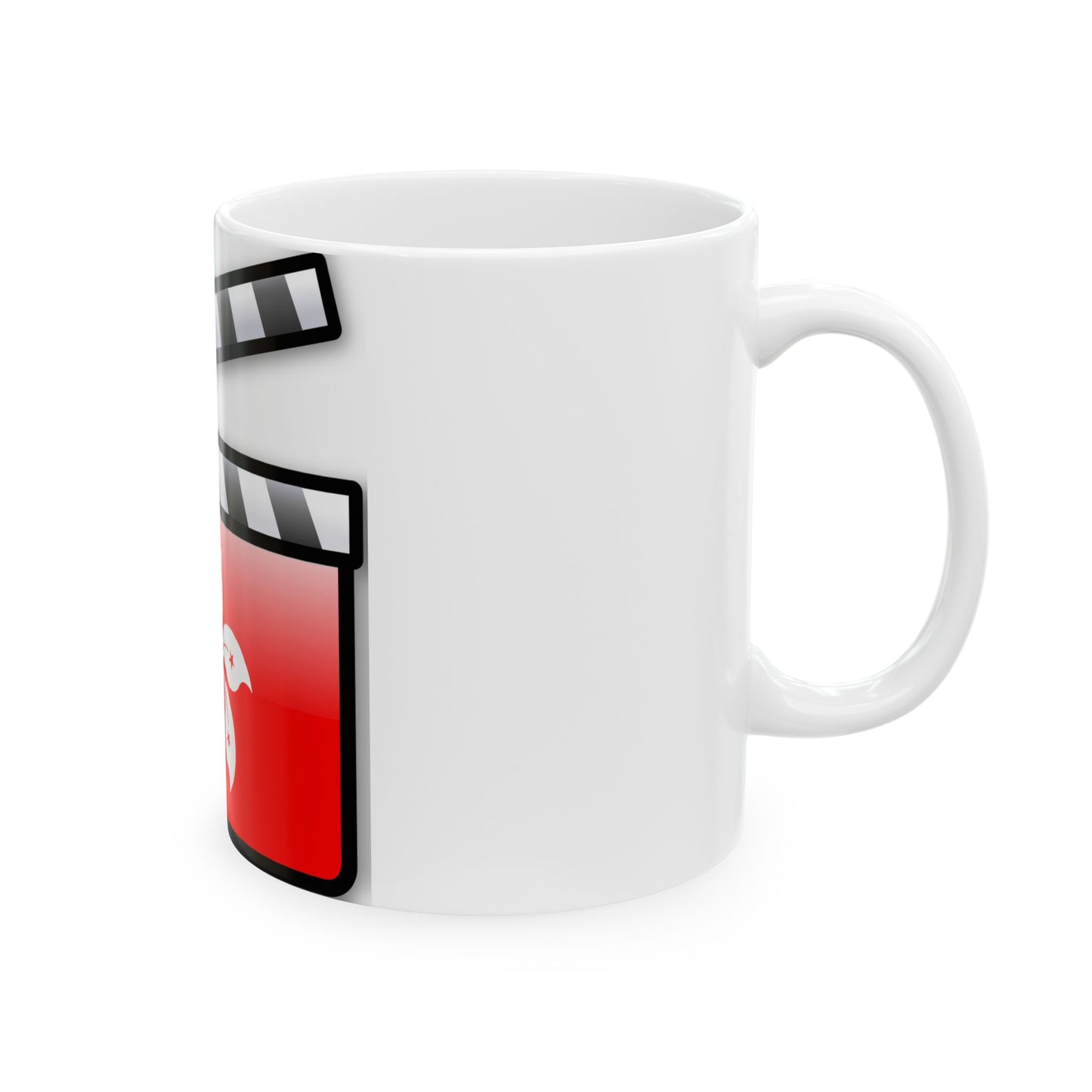 Hong Kong film clapperboard (China) White Coffee Mug-Go Mug Yourself