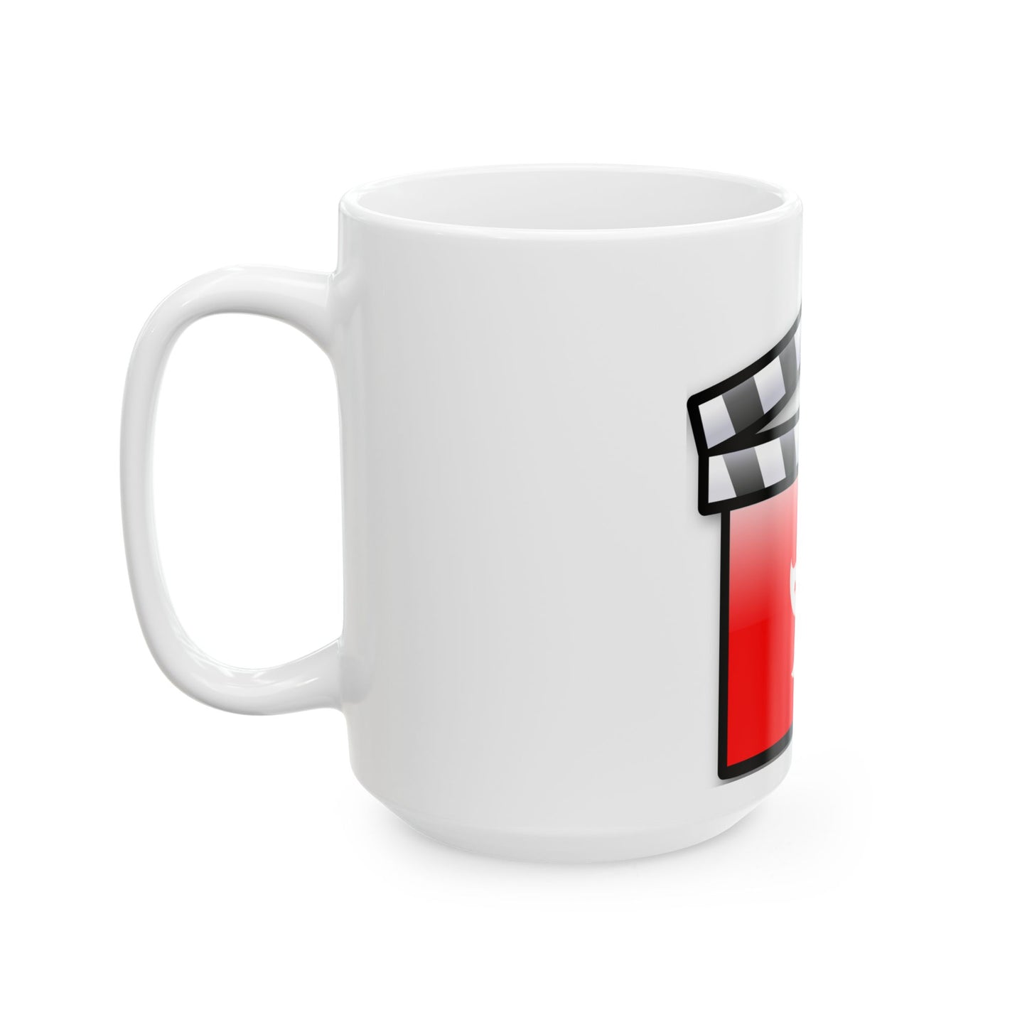 Hong Kong film clapperboard (China) White Coffee Mug-Go Mug Yourself