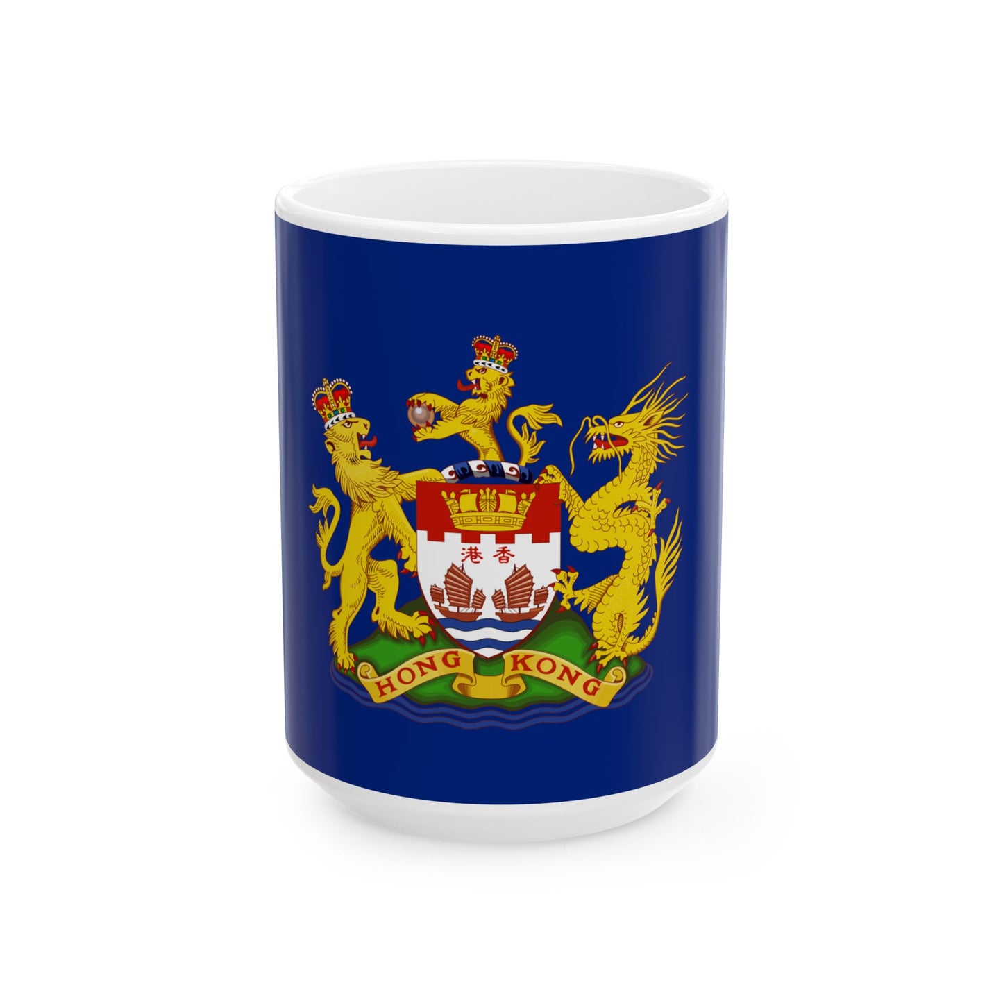 Hong Kong Independence Movement Flag (China) White Coffee Mug-15oz-Go Mug Yourself