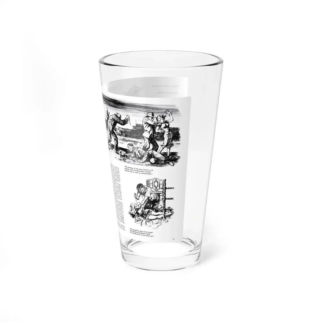 Hong Kong Terror and the Spread-Eagled Nudes, Cavalcade, September 1959 - Pint Glass 16oz - Go Mug Yourself