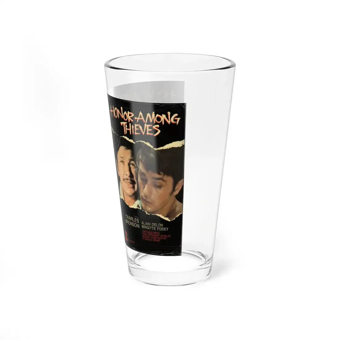 HONOR AMONG THIEVES (VHS COVER) Pint Glass 16oz - Go Mug Yourself