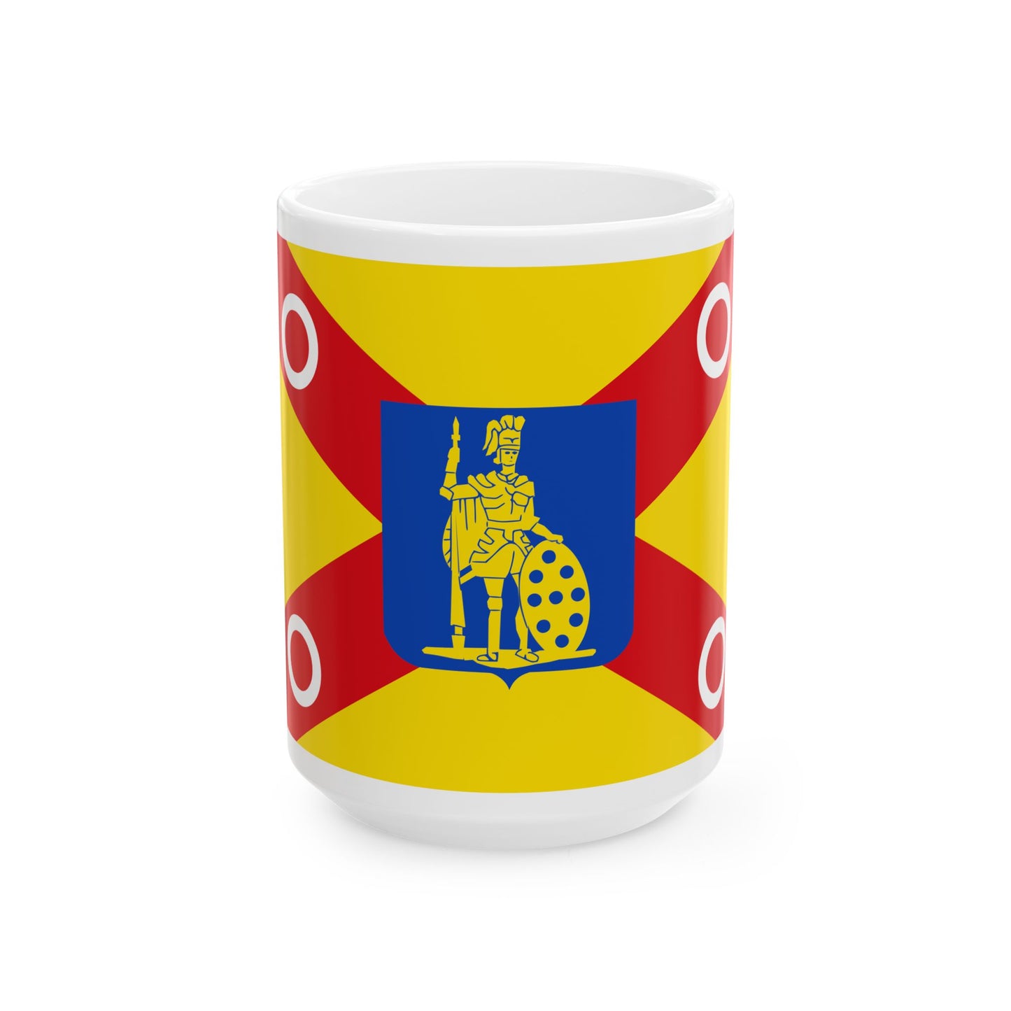 Hooglede vlag (Belgium) White Coffee Mug-15oz-Go Mug Yourself