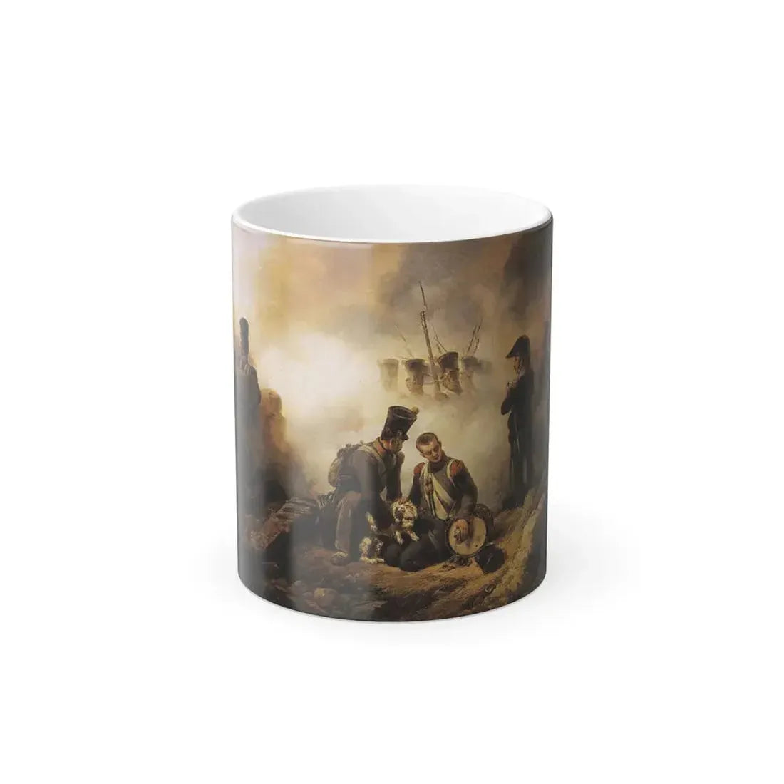 Horace Vernet (1789-1863) the dog of the regiment wounded - 1819 - Color Changing Mug 11oz 11oz - Go Mug Yourself