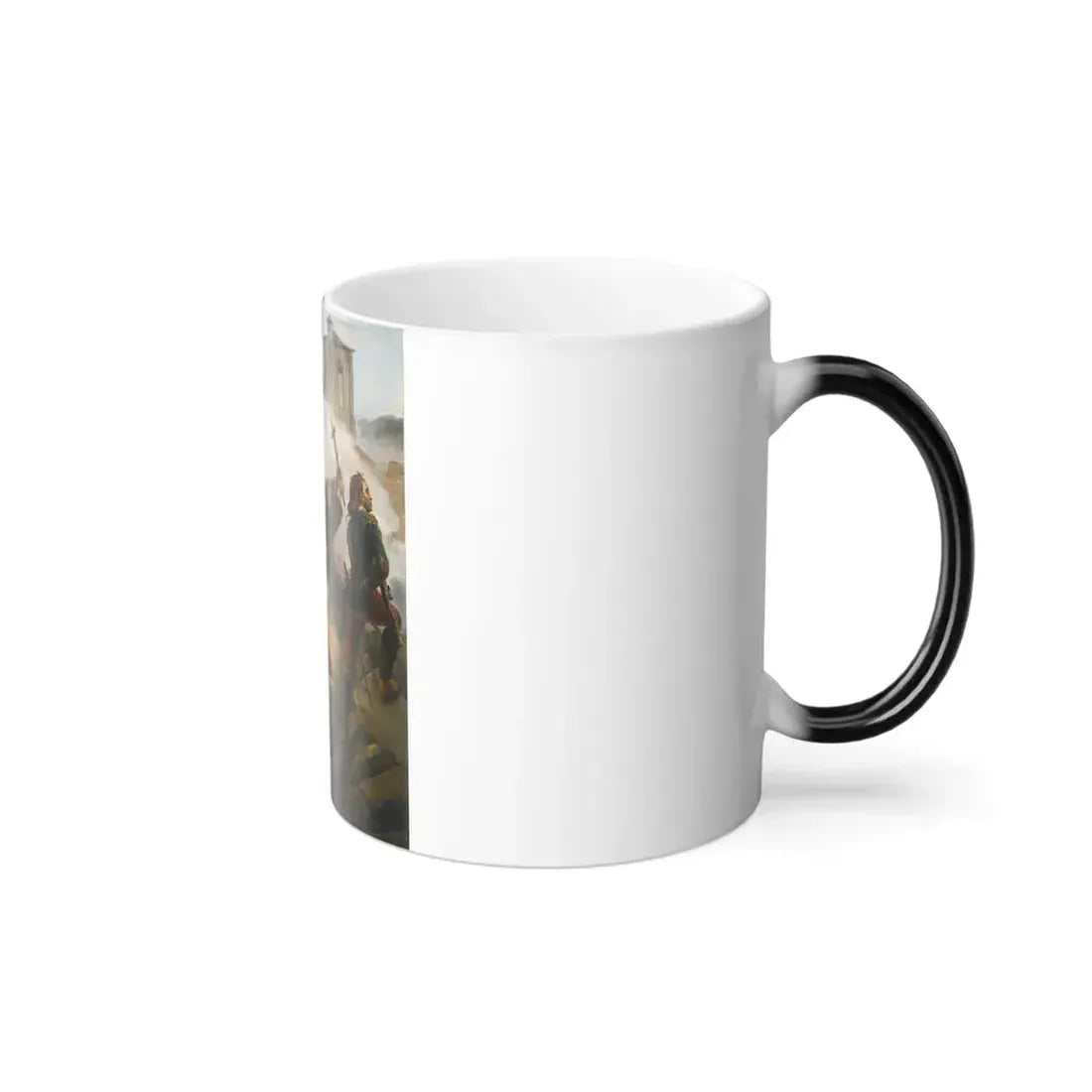 Horace Vernet (1789-1863) The Siege of Saragossa - oil on canvas 1819 - Color Changing Mug 11oz - Go Mug Yourself