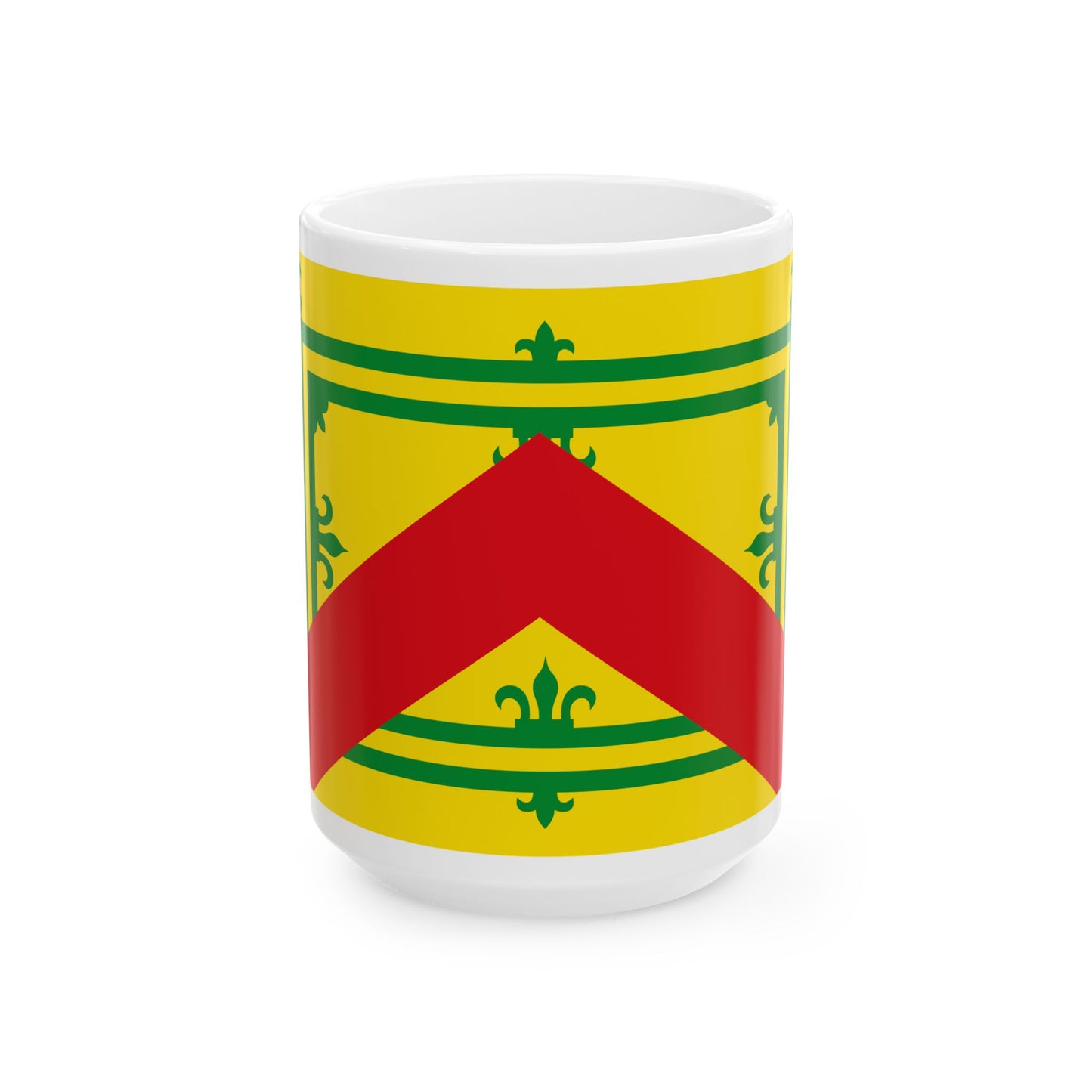 Horebeke vlag (Belgium) White Coffee Mug-15oz-Go Mug Yourself