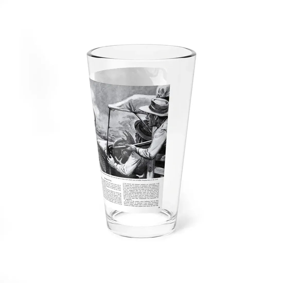 Horned Death, Animal Life, May 1954 - Pint Glass 16oz - Go Mug Yourself