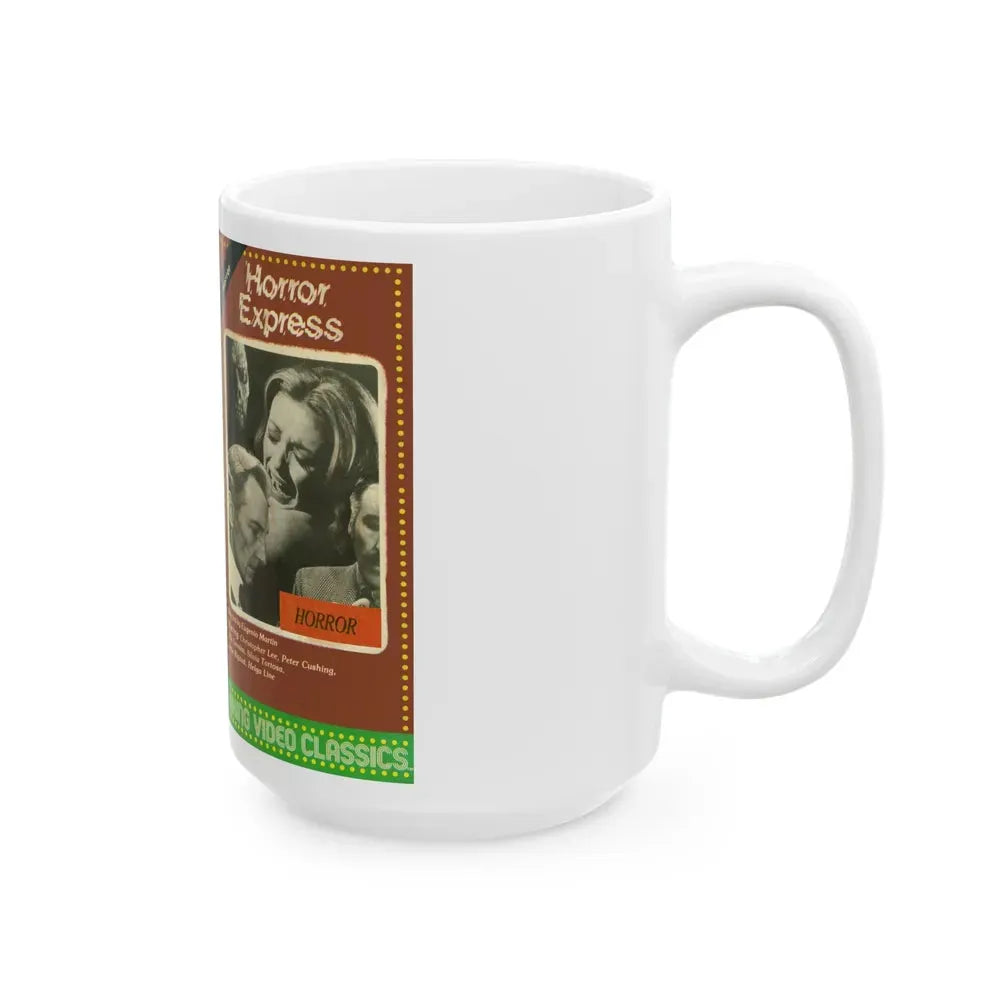 HORROR EXPRESS VIKING VIDEO CLASSICS (VHS COVER) - White Coffee Mug - Go Mug Yourself