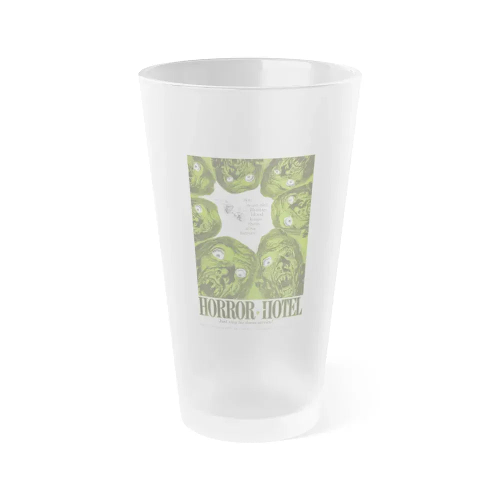 HORROR HOTEL 1960 Movie Poster - Frosted Pint Glass 16oz Default Title - Go Mug Yourself