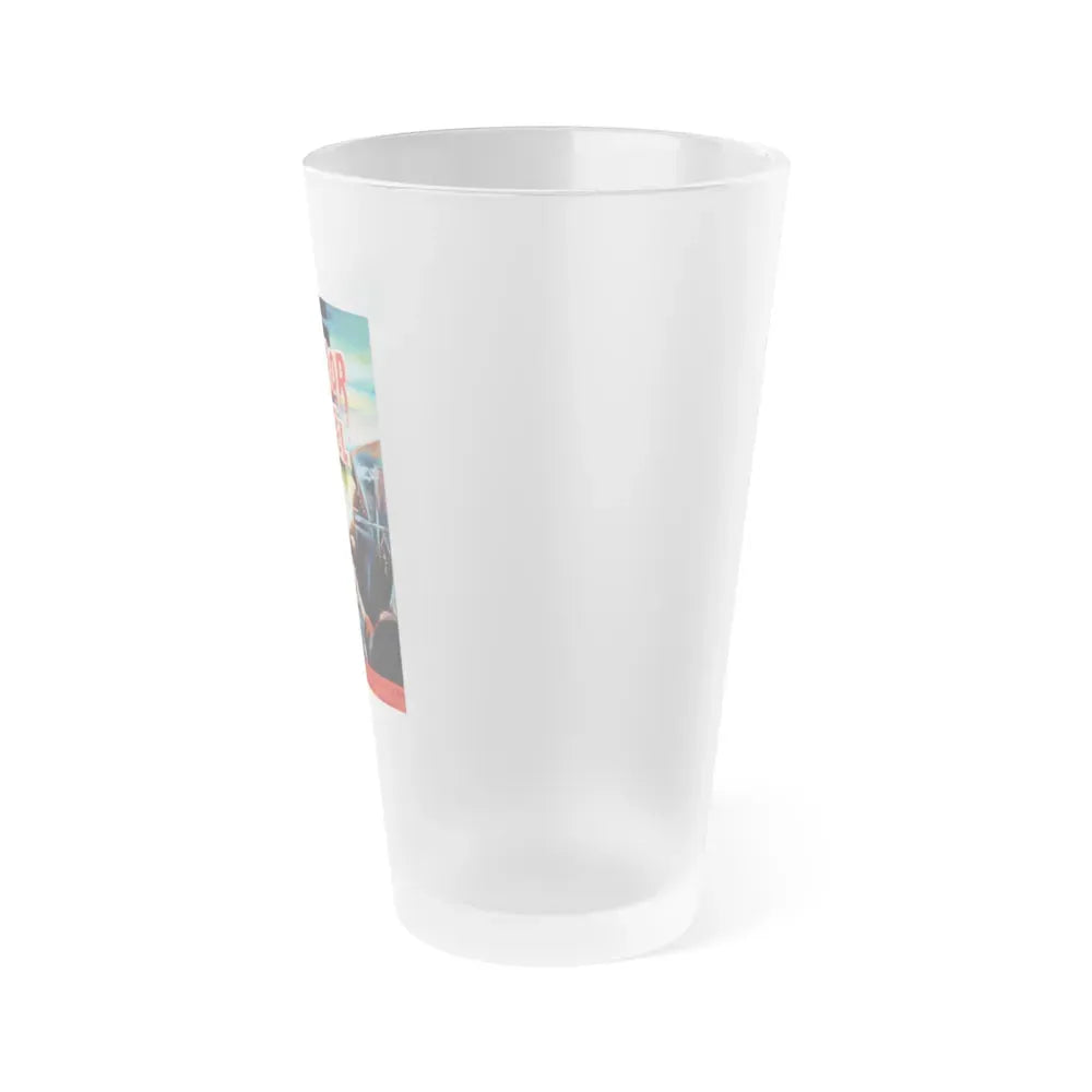 HORROR HOTEL (BELGIAN) 1960 Movie Poster - Frosted Pint Glass 16oz - Go Mug Yourself