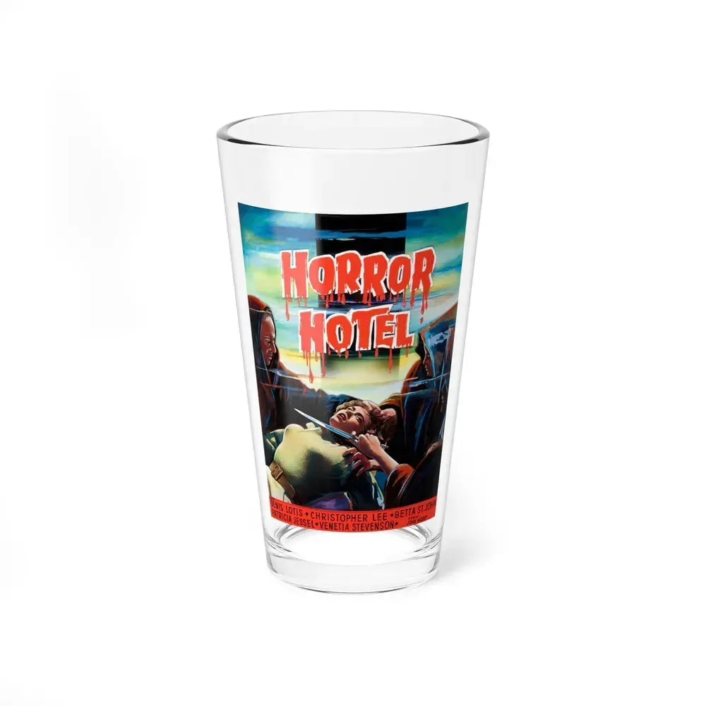 HORROR HOTEL (BELGIAN) 1960 Movie Poster - Pint Glass 16oz 16oz - Go Mug Yourself