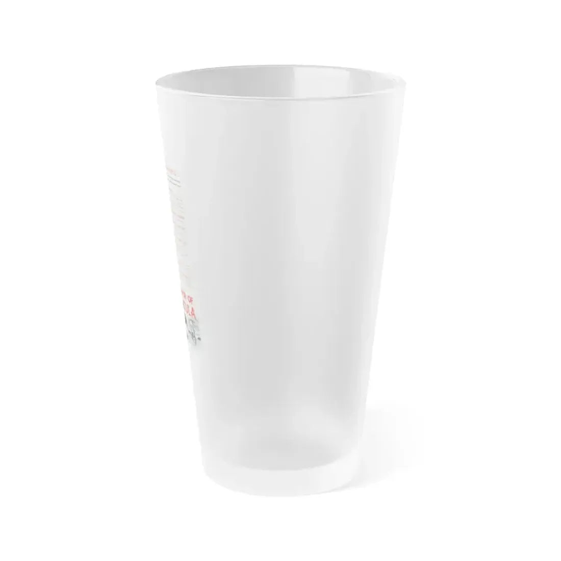HORROR OF DRACULA (4) 1958 Movie Poster - Frosted Pint Glass 16oz - Go Mug Yourself