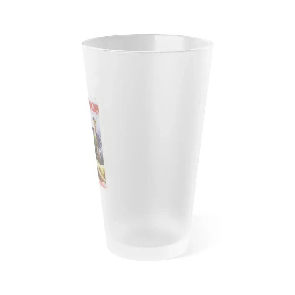 HORROR OF DRACULA (BELGIAN) 1958 Movie Poster - Frosted Pint Glass 16oz - Go Mug Yourself