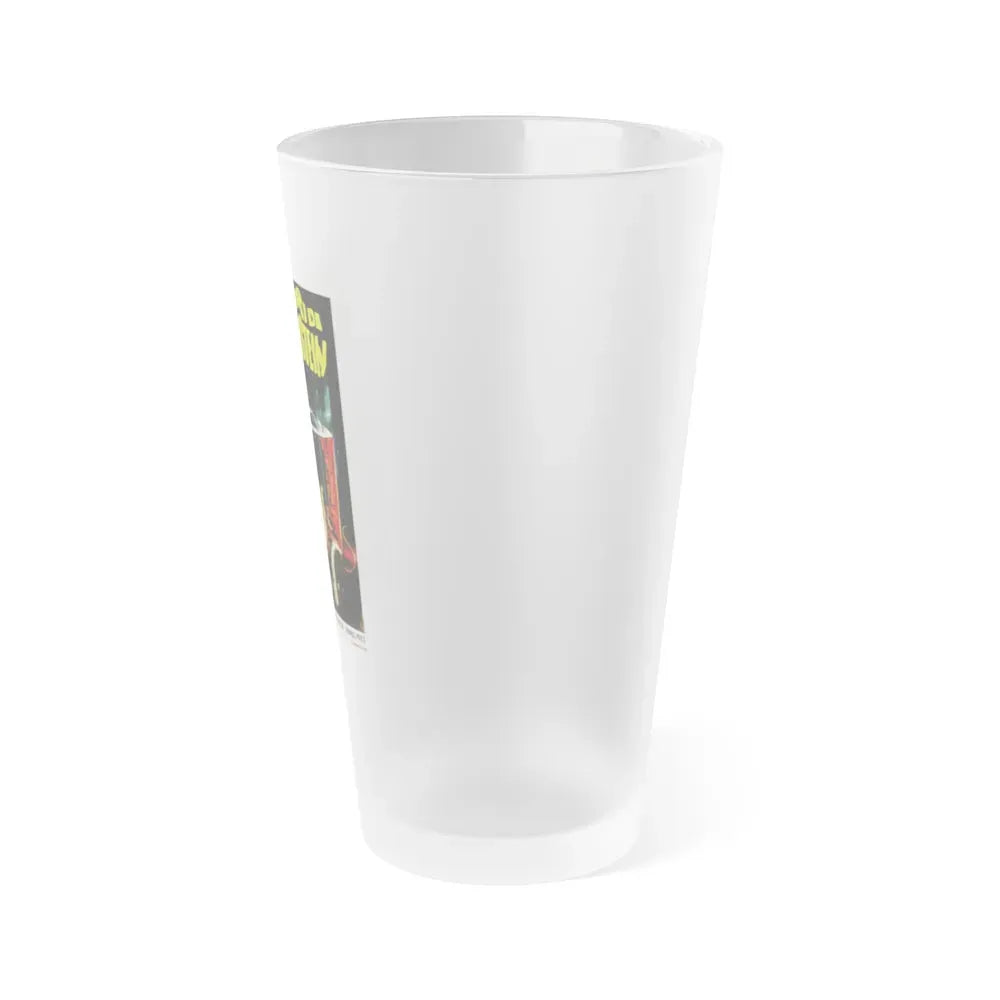 HORROR OF FRANKENSTEIN (ITALIAN) 1970 Movie Poster - Frosted Pint Glass 16oz - Go Mug Yourself
