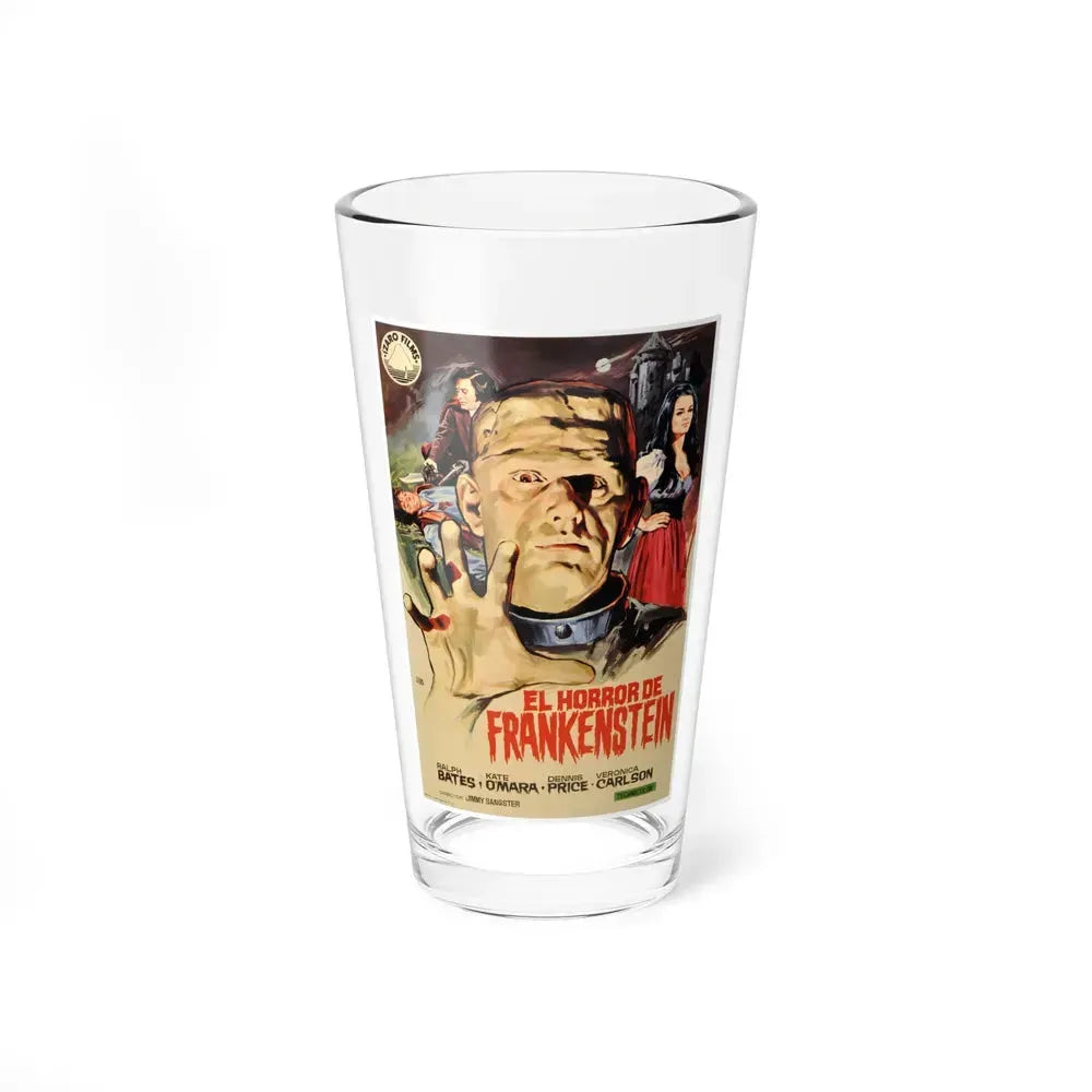 HORROR OF FRANKENSTEIN (SPANISH) 1970 Movie Poster - Pint Glass 16oz 16oz - Go Mug Yourself