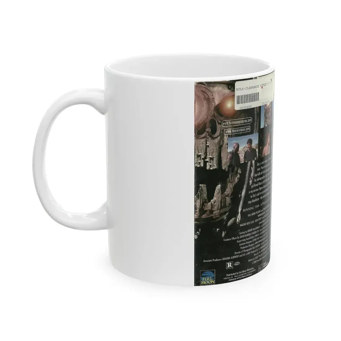 HORROR VISION (VHS COVER) - White Coffee Mug - Go Mug Yourself