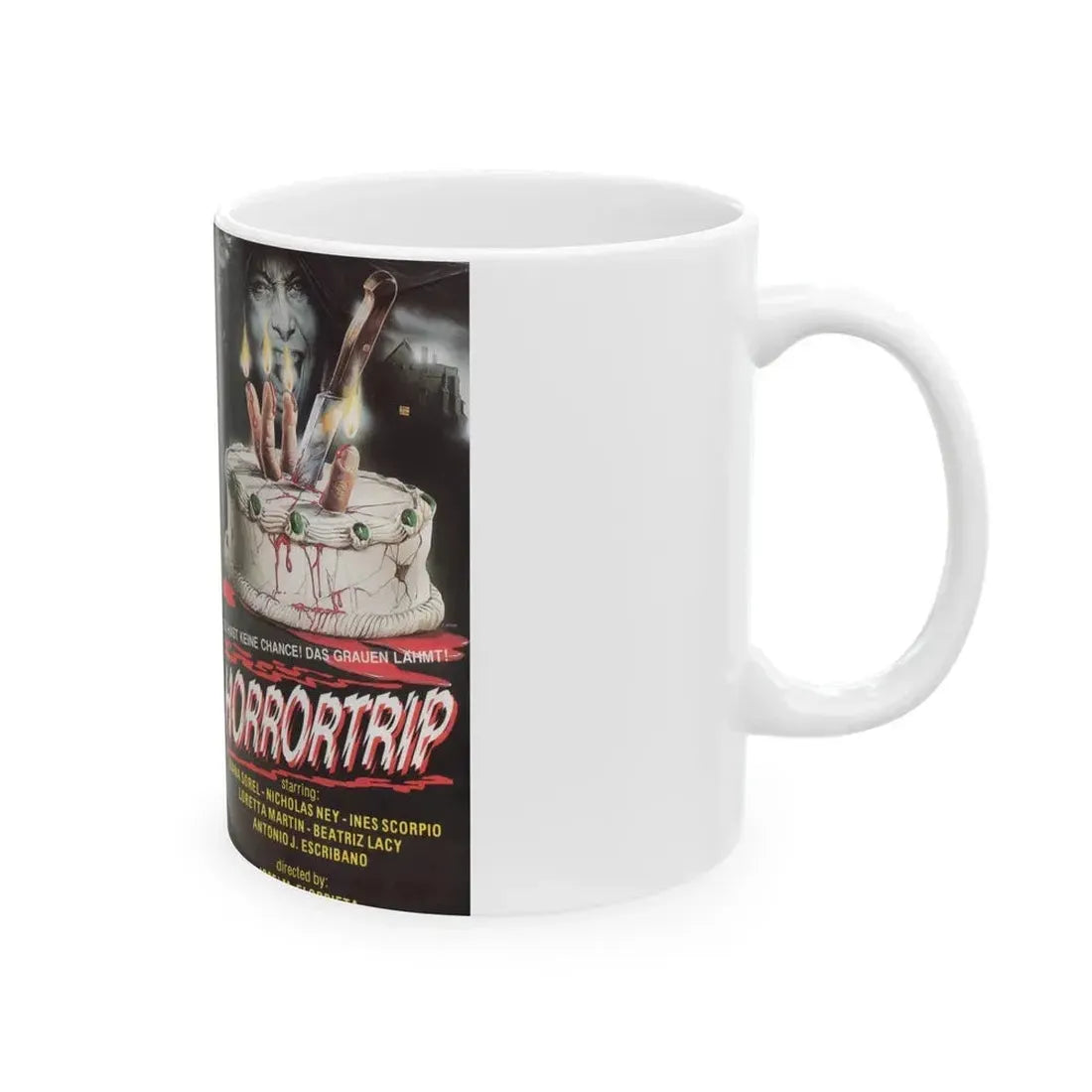 HORRORTRIP (VHS COVER) - White Coffee Mug - Go Mug Yourself