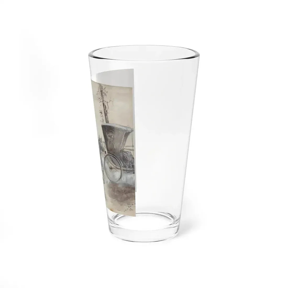 Horse Rider, probable interior illustration, 1897 - Pint Glass 16oz - Go Mug Yourself